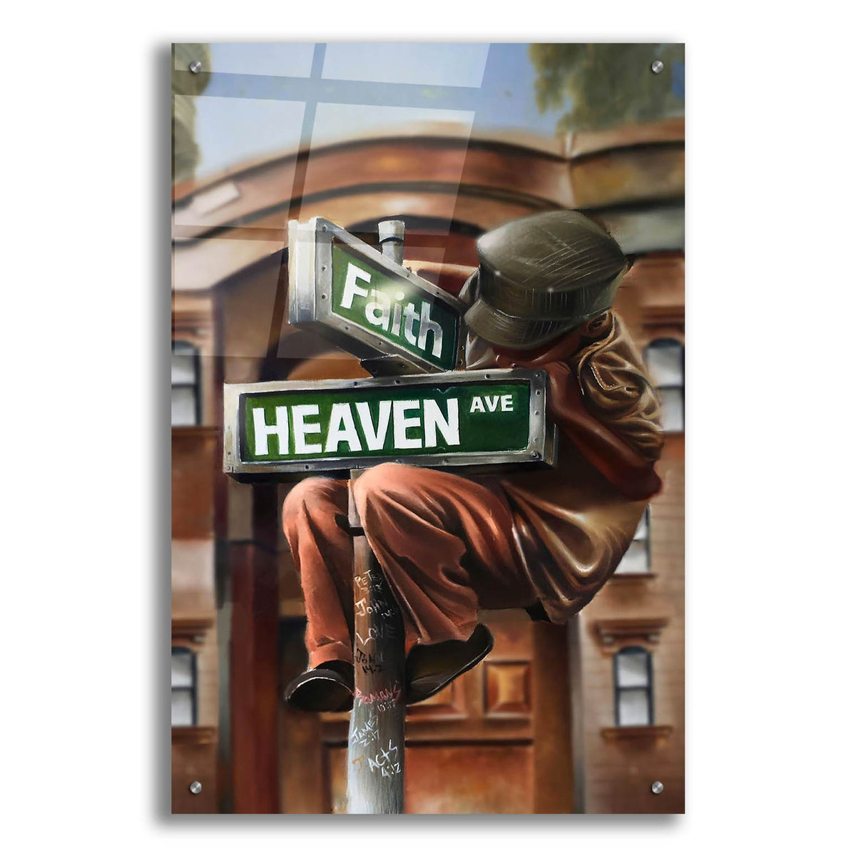 Epic Art 'Refuge' by Salaam Muhammad, Acrylic Glass Wall Art