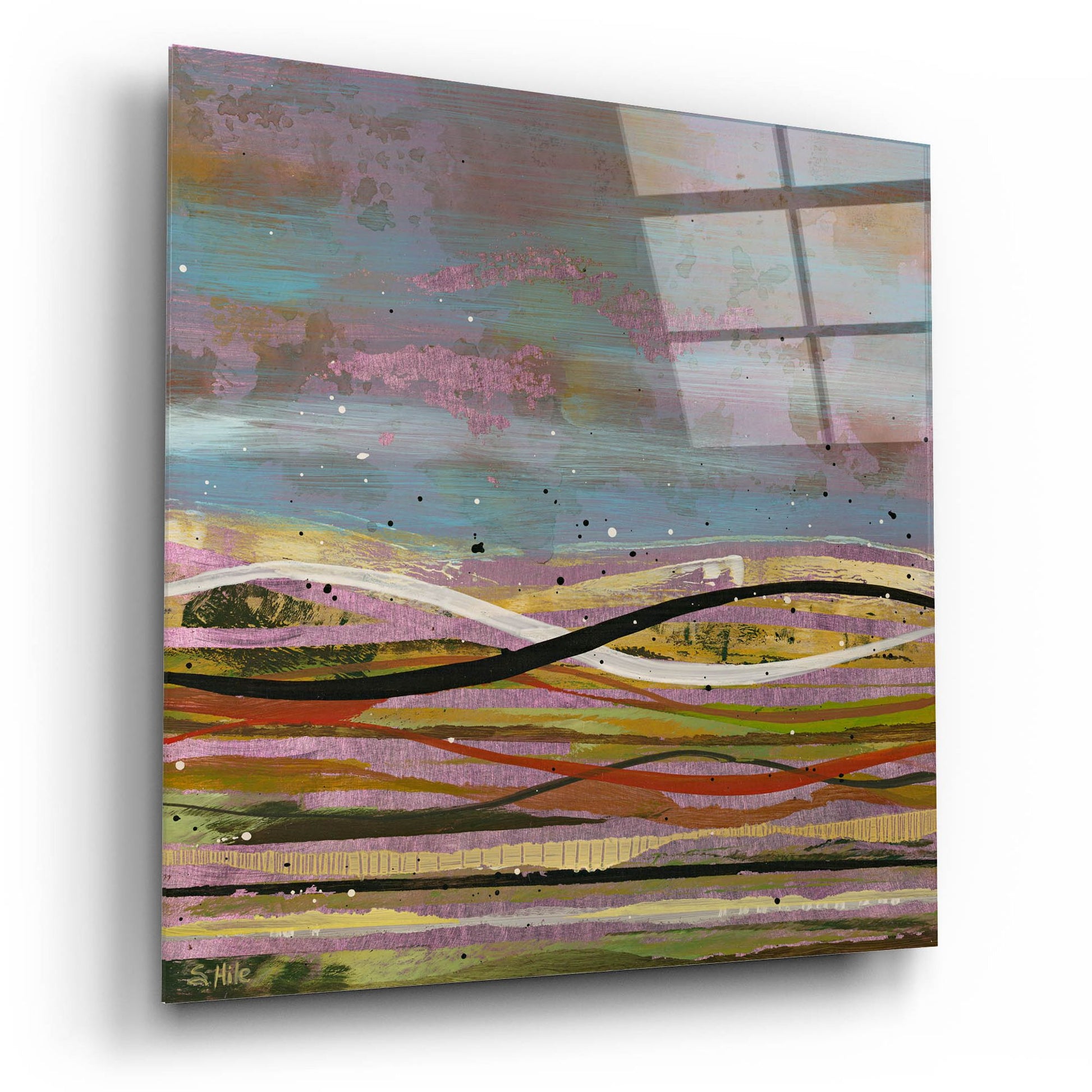 Epic Art 'High Plains 1' by Scott Hile, Acrylic Glass Wall Art,12x12