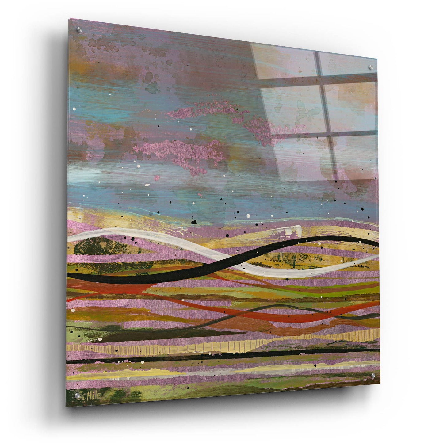 Epic Art 'High Plains 1' by Scott Hile, Acrylic Glass Wall Art,36x36