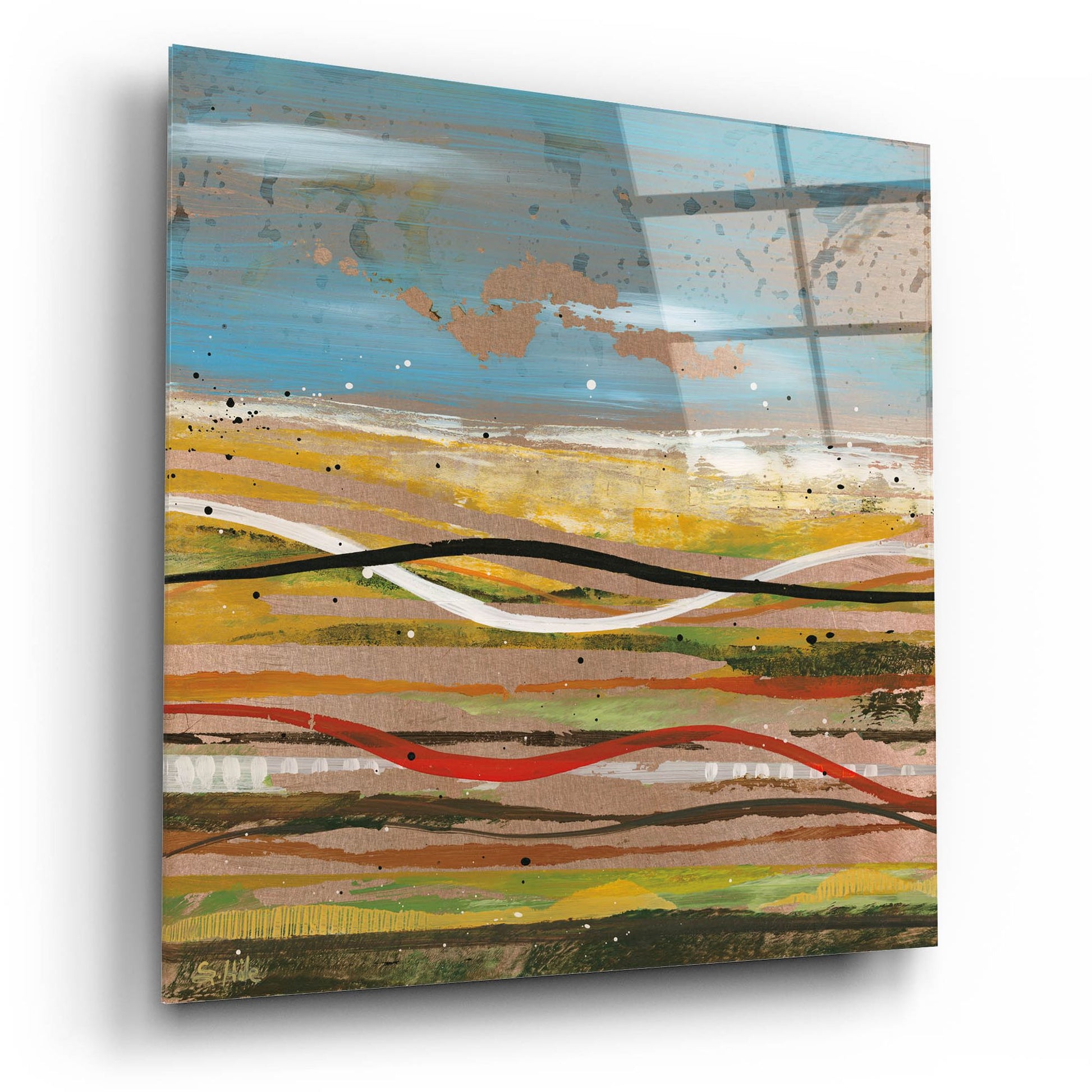 Epic Art 'High Plains 2' by Scott Hile, Acrylic Glass Wall Art,12x12