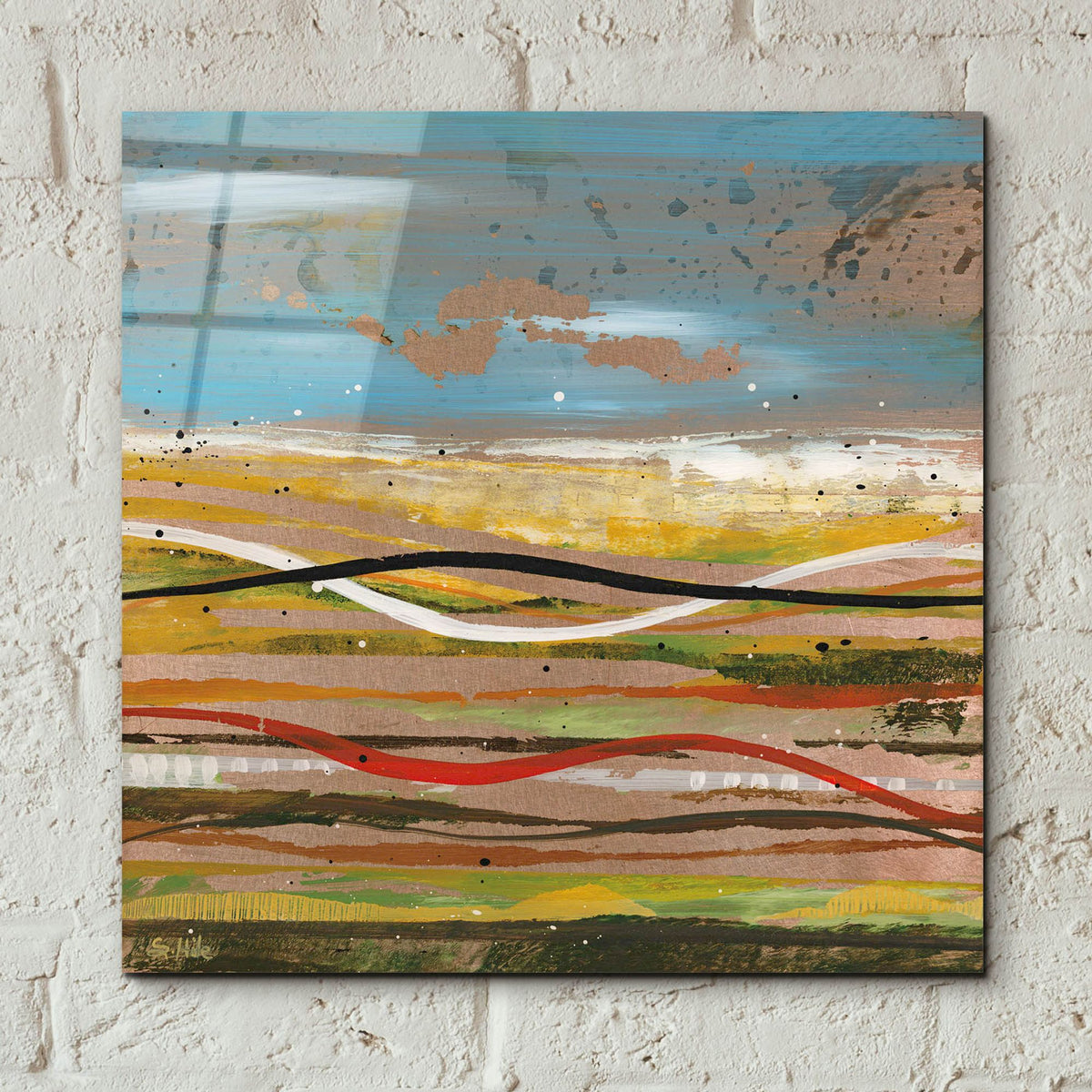 Epic Art 'High Plains 2' by Scott Hile, Acrylic Glass Wall Art,12x12