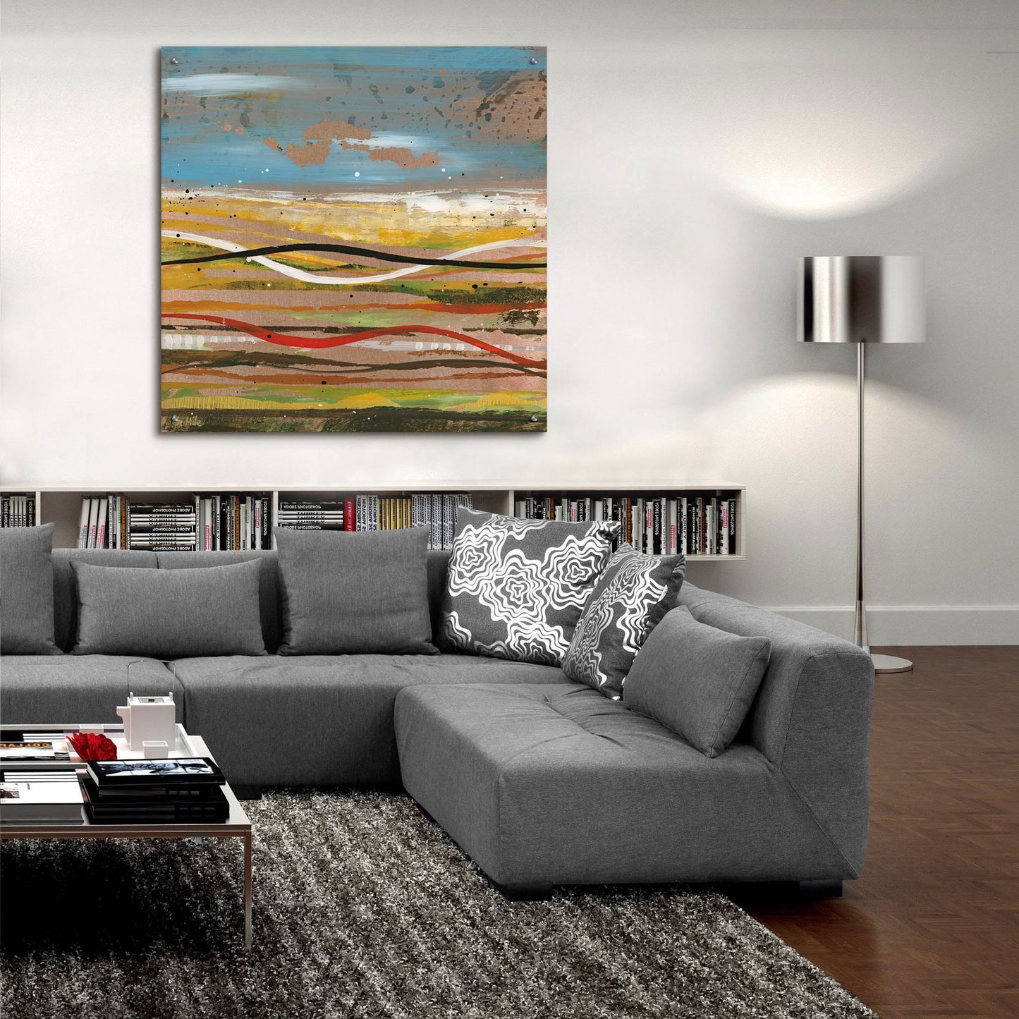 Epic Art 'High Plains 2' by Scott Hile, Acrylic Glass Wall Art,36x36