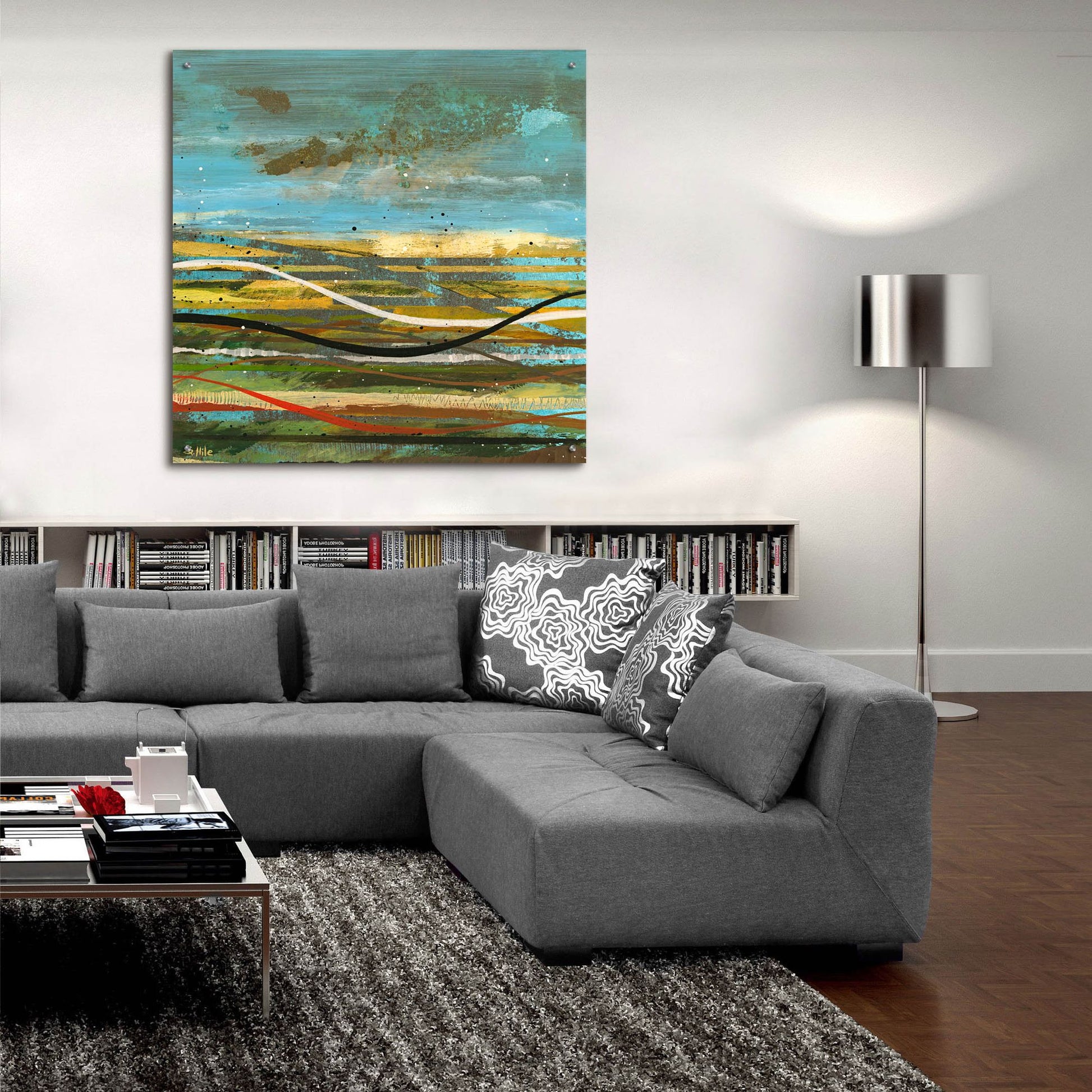 Epic Art 'High Plains 3' by Scott Hile, Acrylic Glass Wall Art,36x36