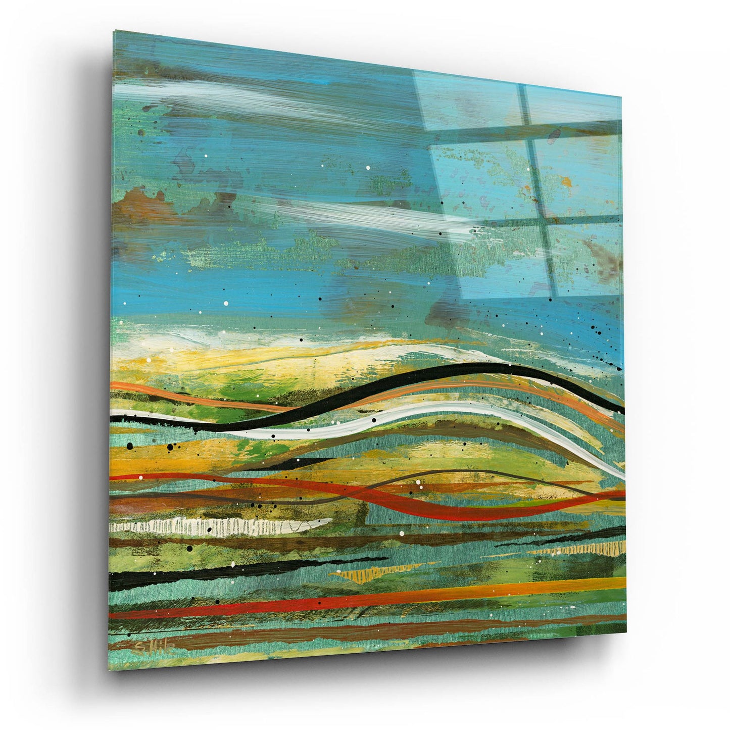 Epic Art 'High Plains 4' by Scott Hile, Acrylic Glass Wall Art,12x12