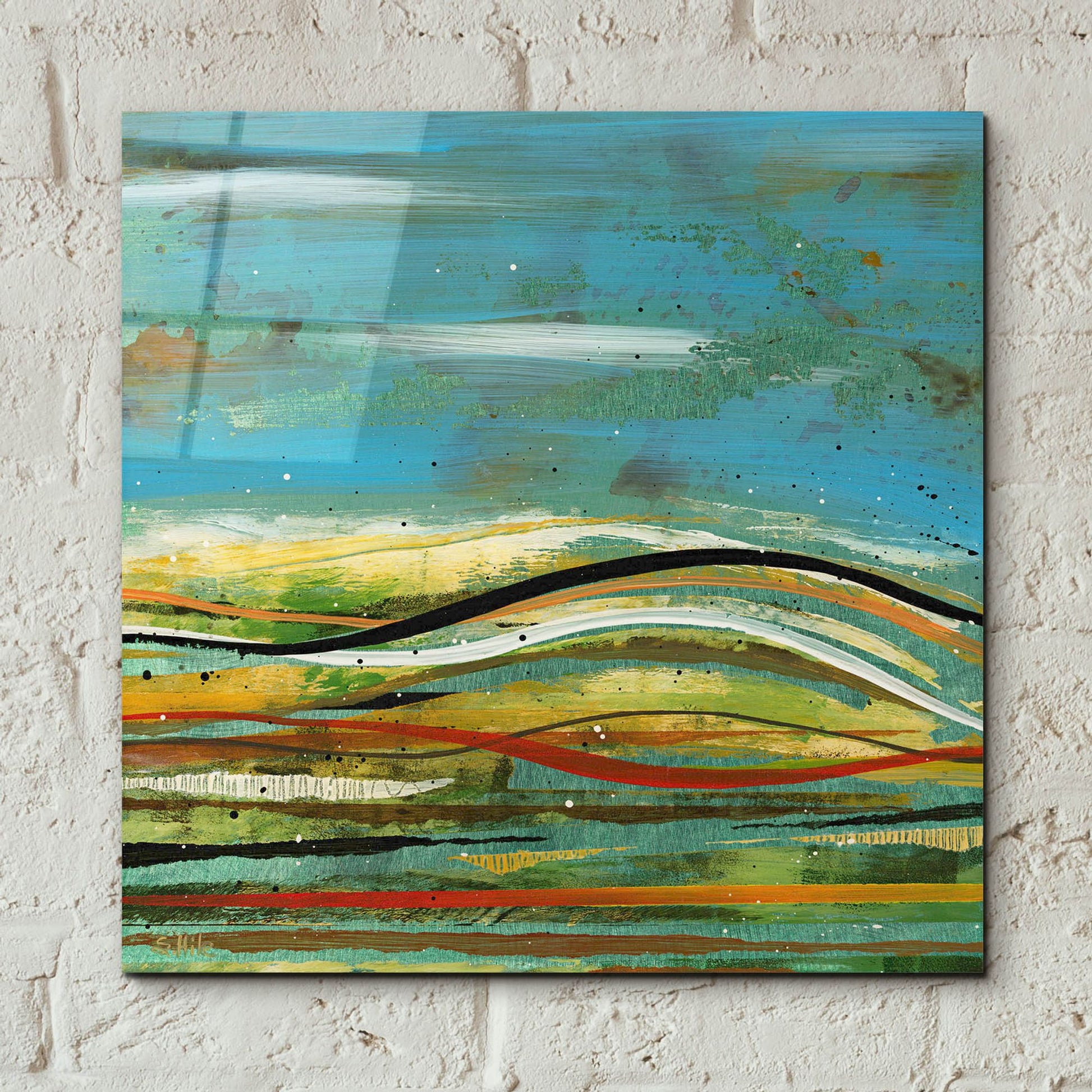 Epic Art 'High Plains 4' by Scott Hile, Acrylic Glass Wall Art,12x12