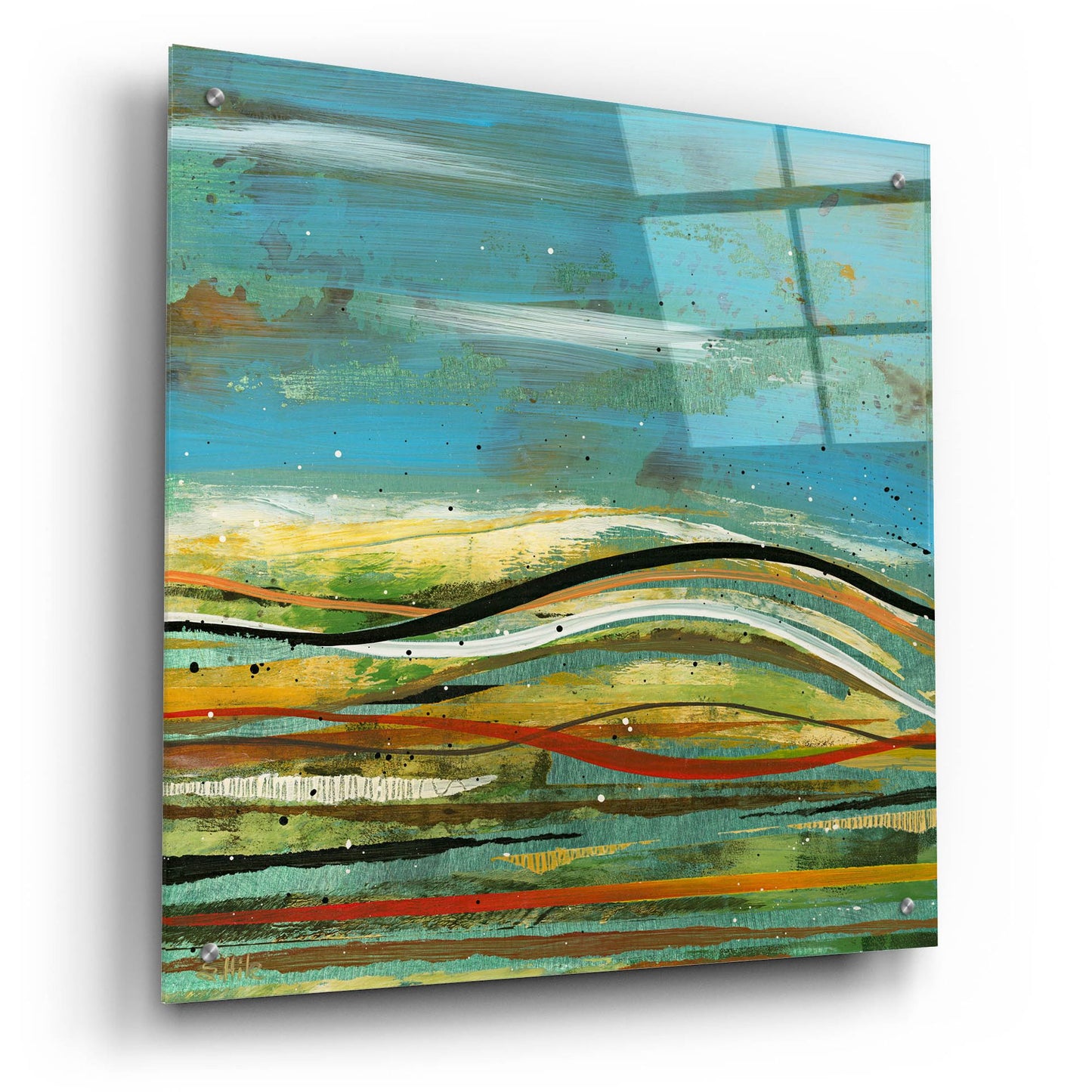 Epic Art 'High Plains 4' by Scott Hile, Acrylic Glass Wall Art,24x24