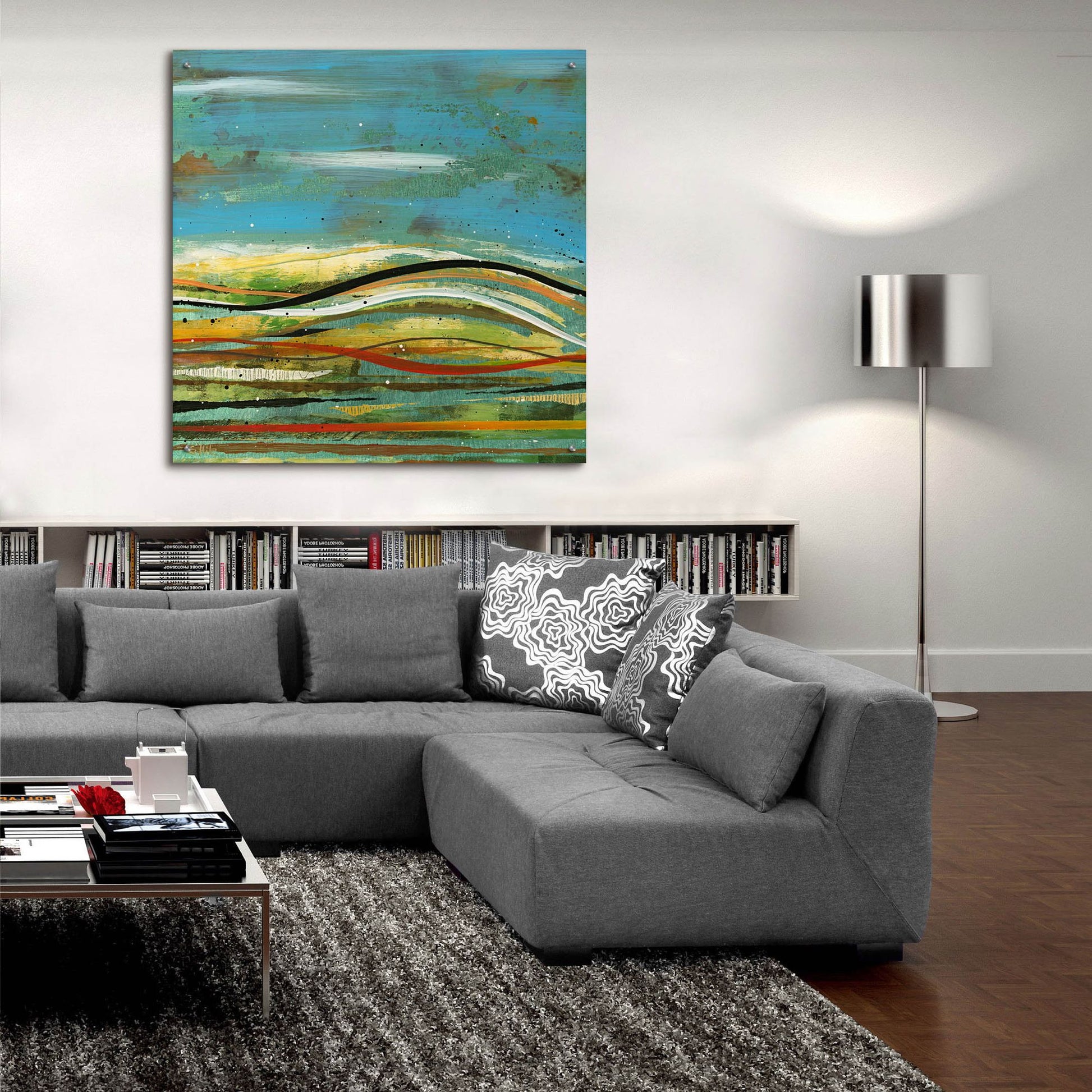 Epic Art 'High Plains 4' by Scott Hile, Acrylic Glass Wall Art,36x36