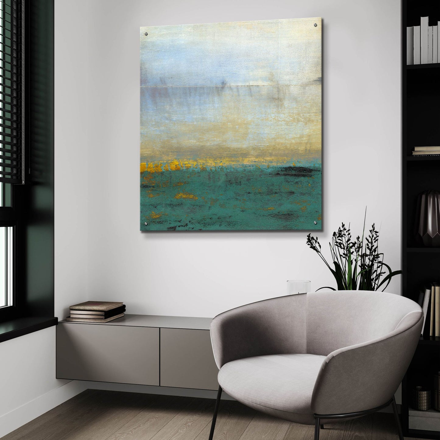 Epic Art 'Horizons' by Scott Hile, Acrylic Glass Wall Art,36x36