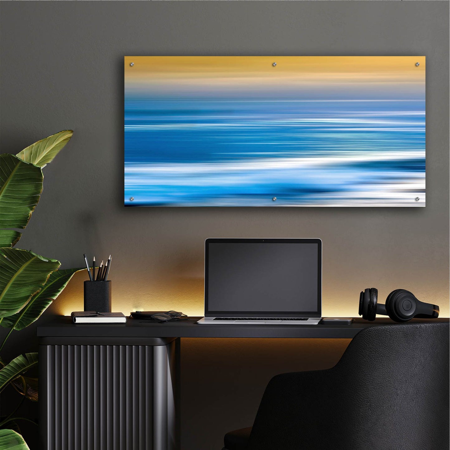 Epic Art 'Monterey Sunrise' by Scott Hile, Acrylic Glass Wall Art,48x24