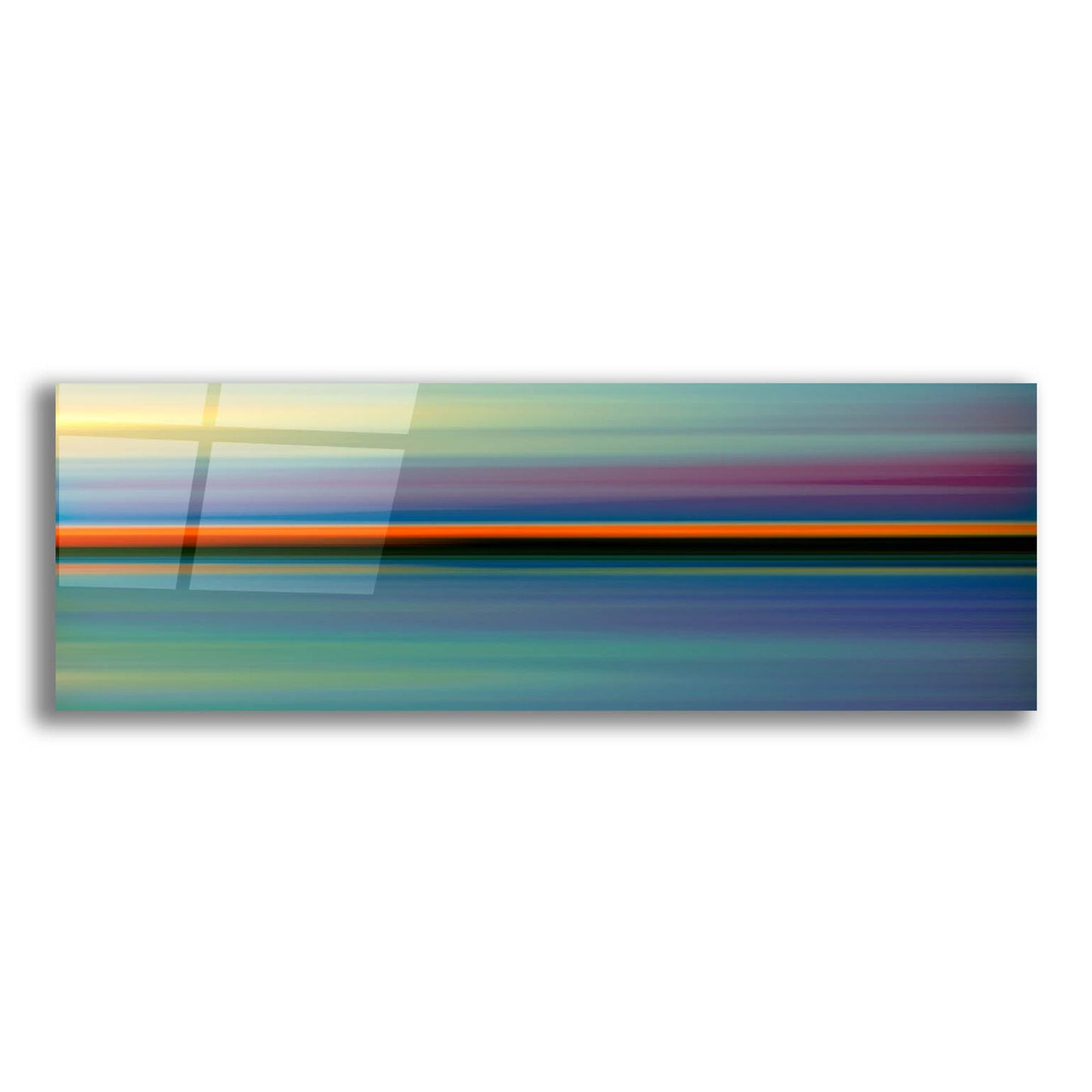 Epic Art 'Red Line Horizon' by Scott Hile, Acrylic Glass Wall Art