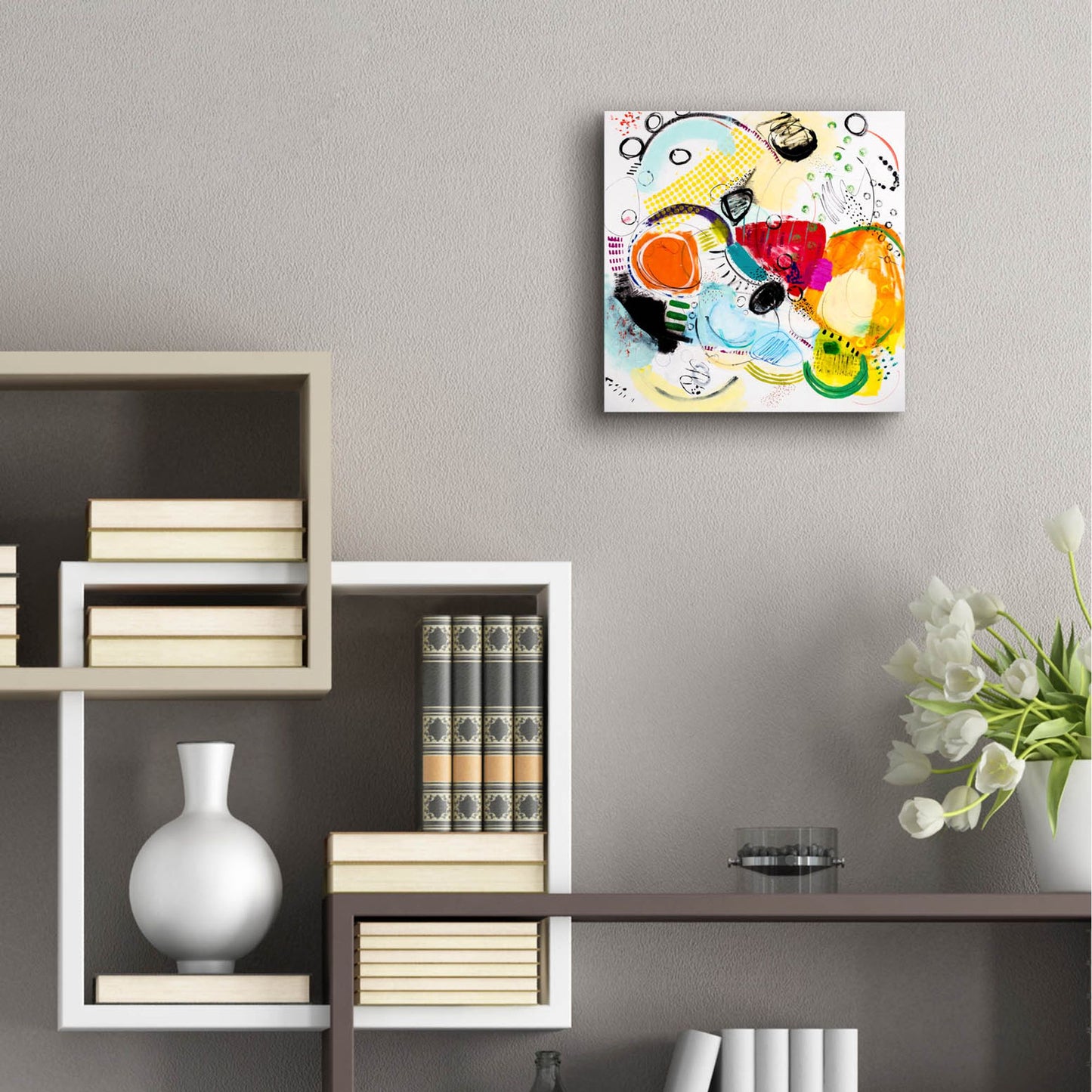 Epic Art 'Silver Lake Series #2' by Serene Greene, Acrylic Glass Wall Art,12x12