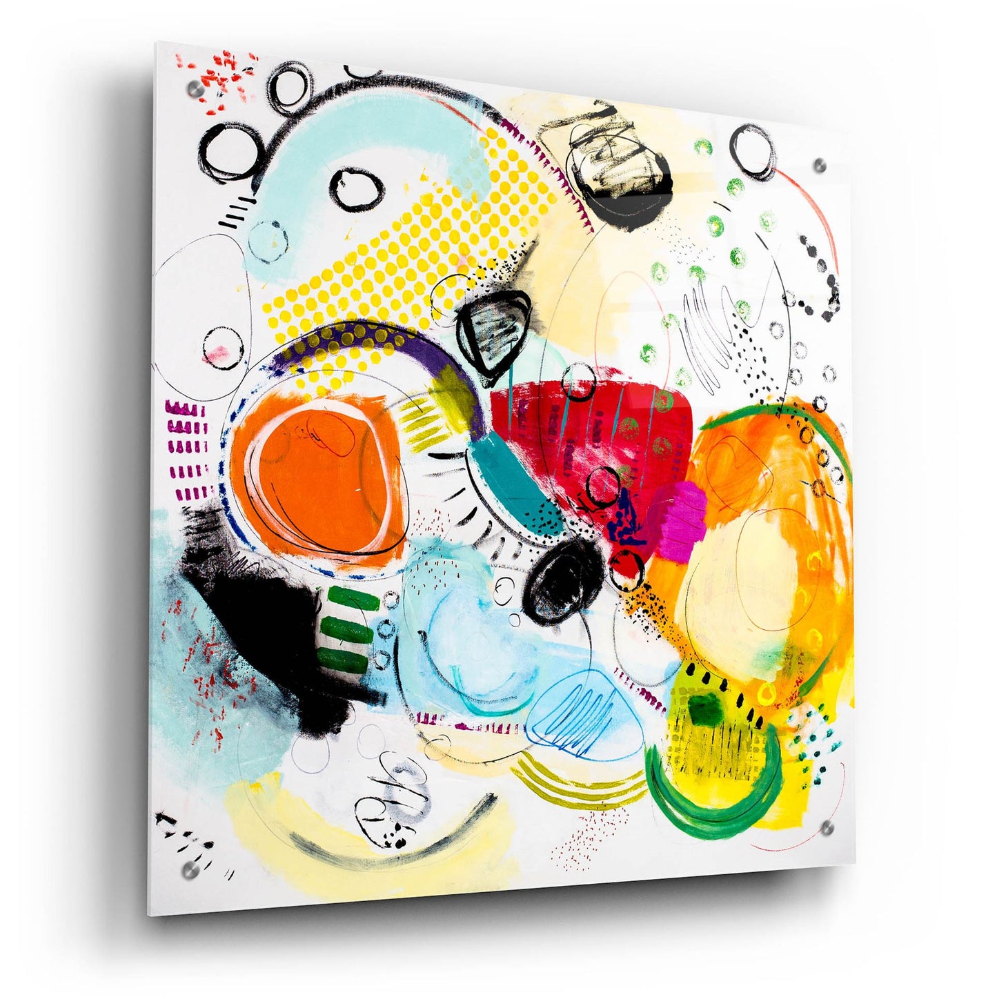 Epic Art 'Silver Lake Series #2' by Serene Greene, Acrylic Glass Wall Art,24x24