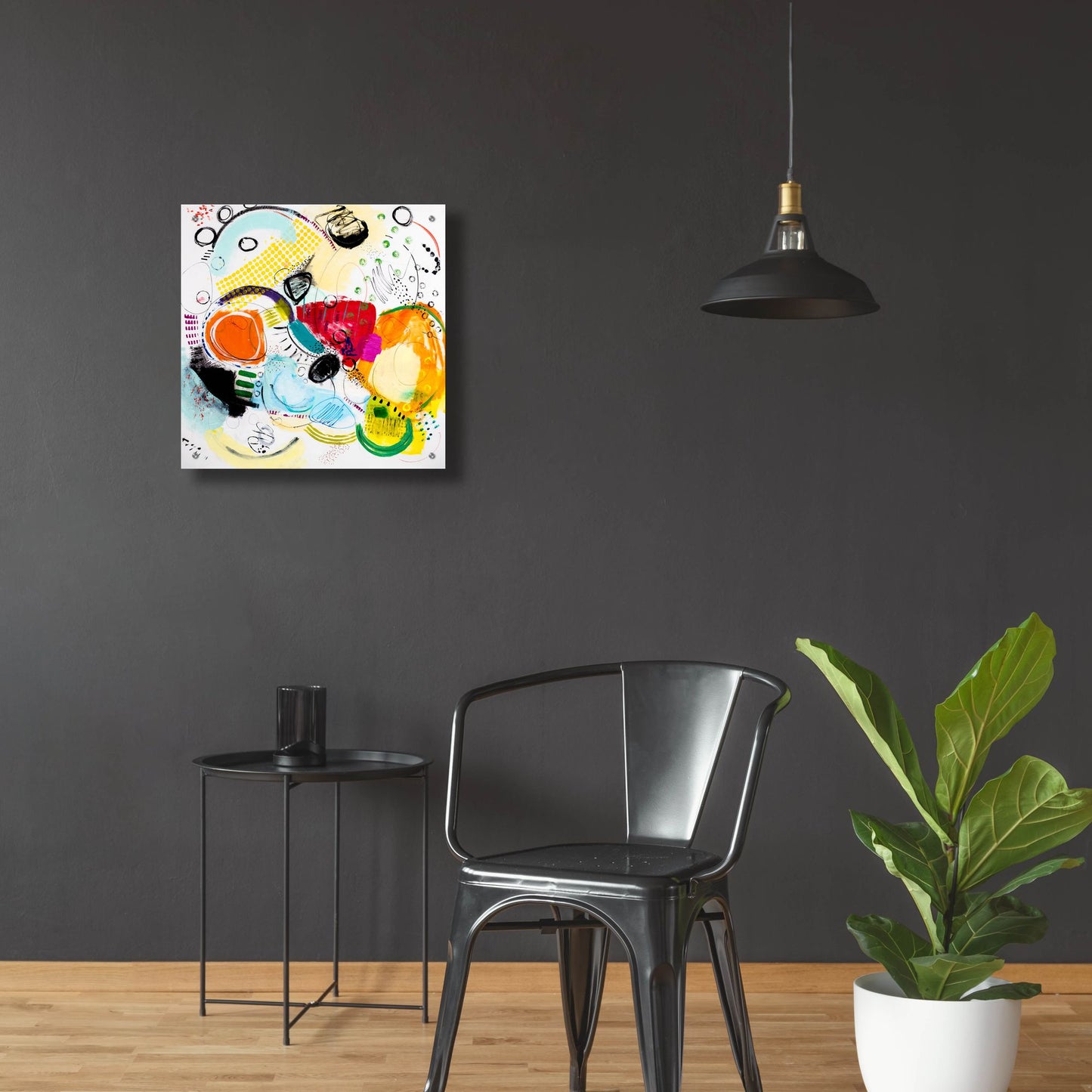 Epic Art 'Silver Lake Series #2' by Serene Greene, Acrylic Glass Wall Art,24x24