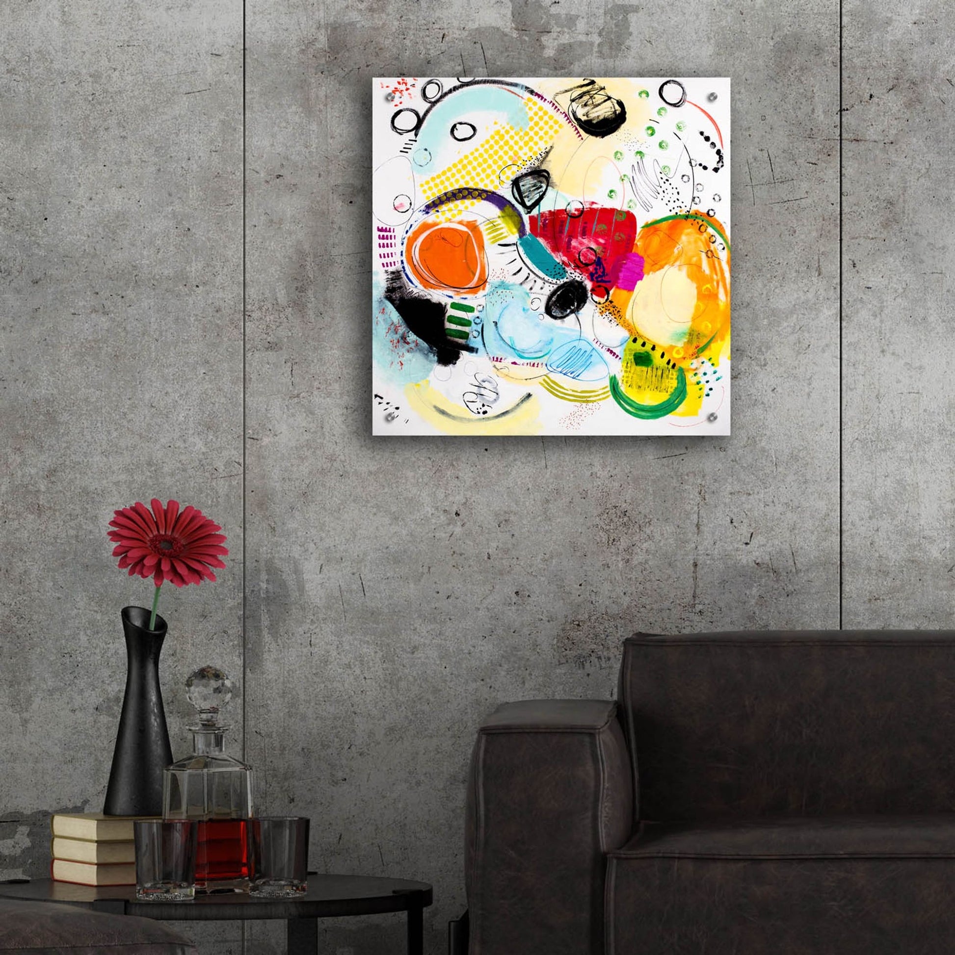 Epic Art 'Silver Lake Series #2' by Serene Greene, Acrylic Glass Wall Art,24x24