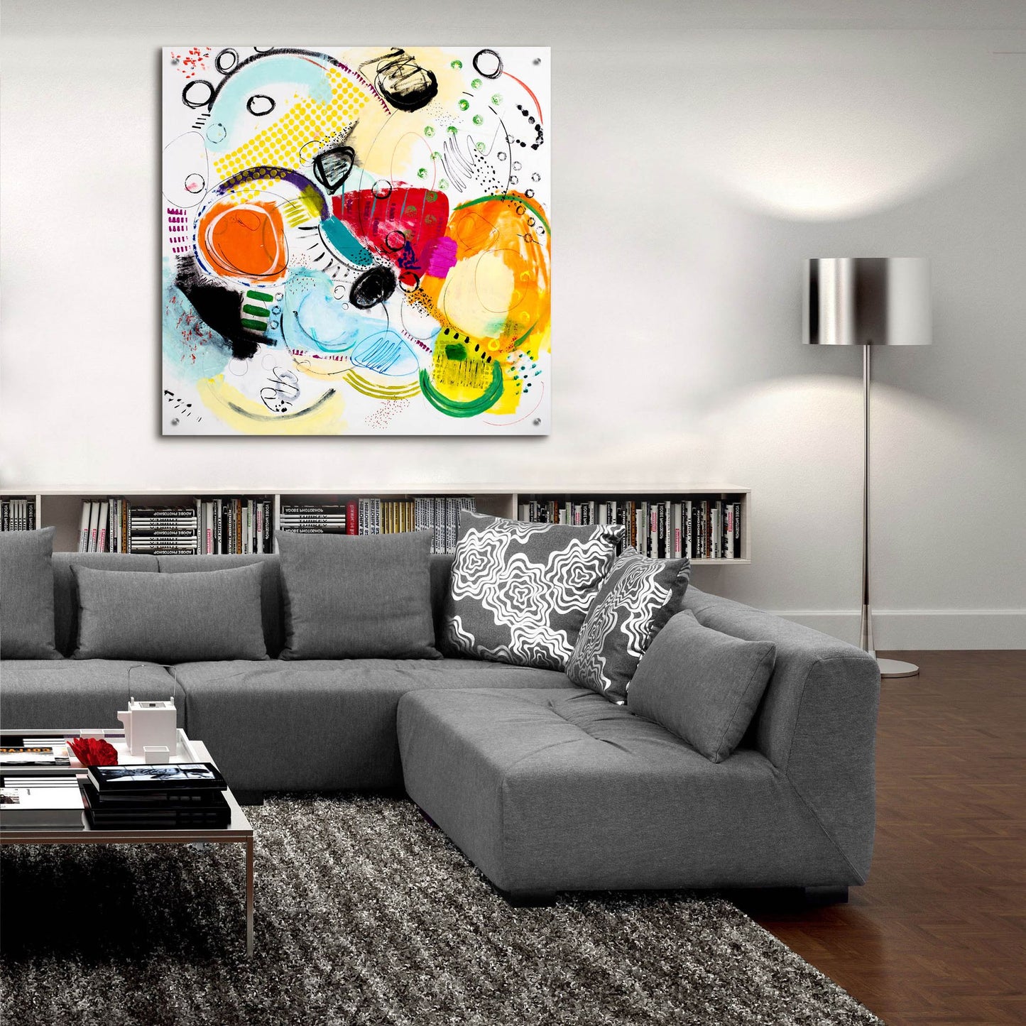 Epic Art 'Silver Lake Series #2' by Serene Greene, Acrylic Glass Wall Art,36x36