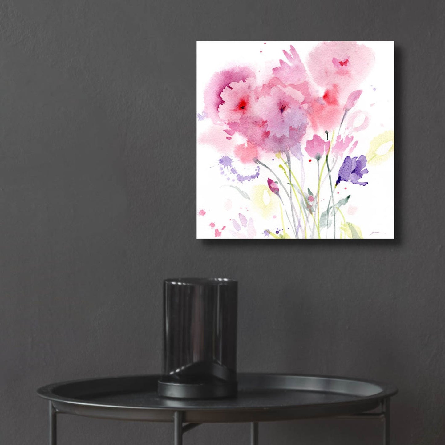 Epic Art 'Blush Garden' by Sheila Golden, Acrylic Glass Wall Art,12x12