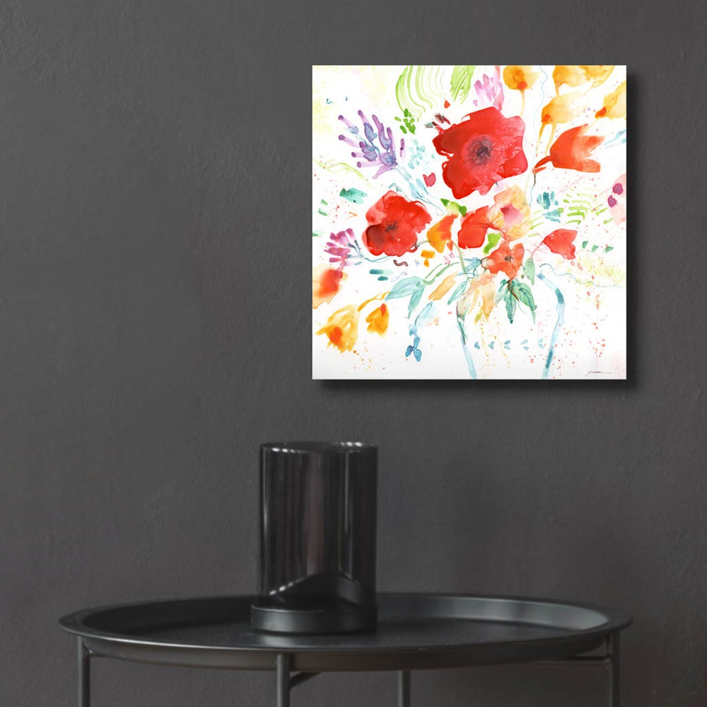 Epic Art 'Bright Bouquet' by Sheila Golden, Acrylic Glass Wall Art,12x12