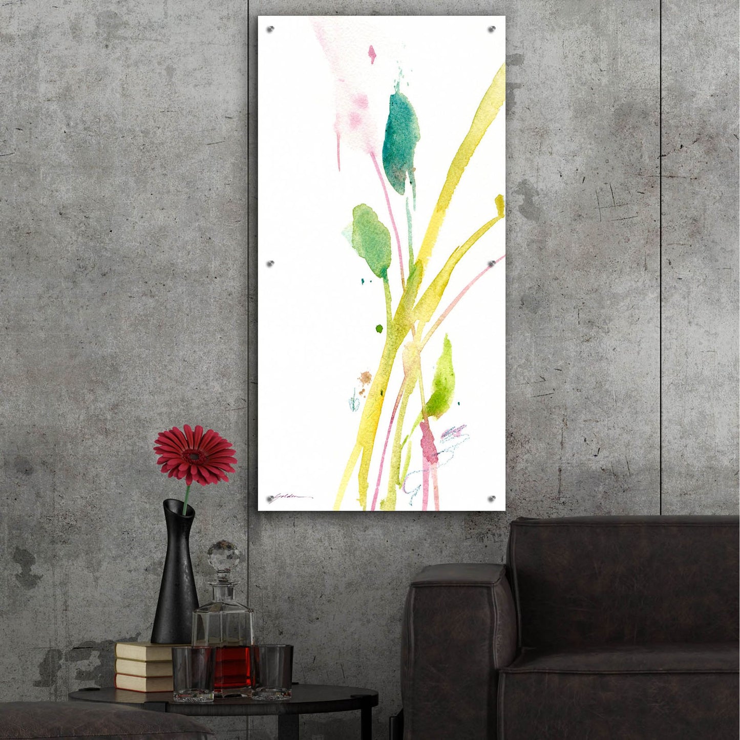 Epic Art 'Promise Of Spring' by Sheila Golden, Acrylic Glass Wall Art,24x48