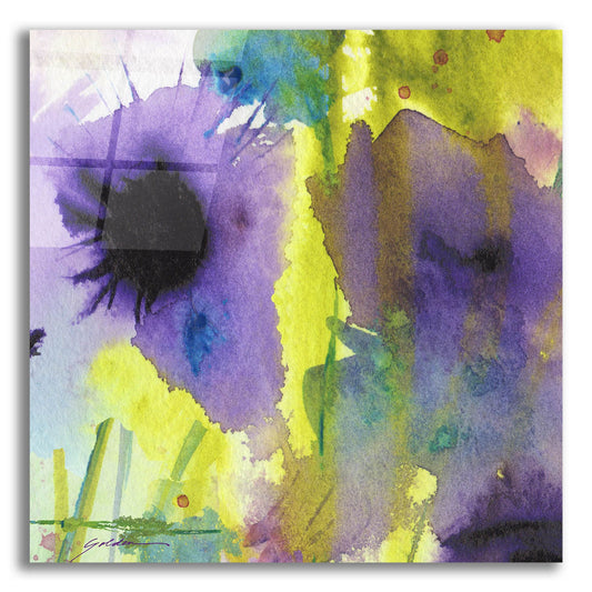 Epic Art 'Purple Essence' by Sheila Golden, Acrylic Glass Wall Art