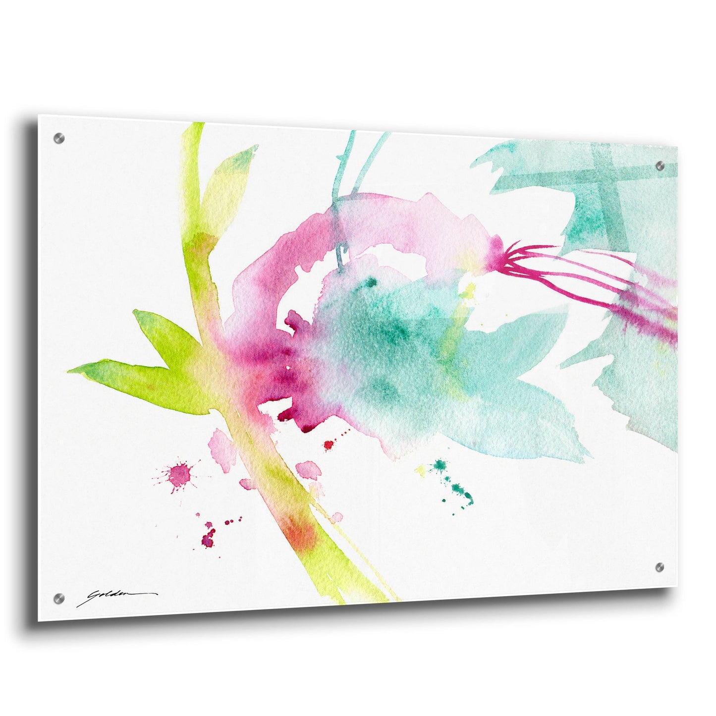 Epic Art 'Spring Forth' by Sheila Golden, Acrylic Glass Wall Art,36x24