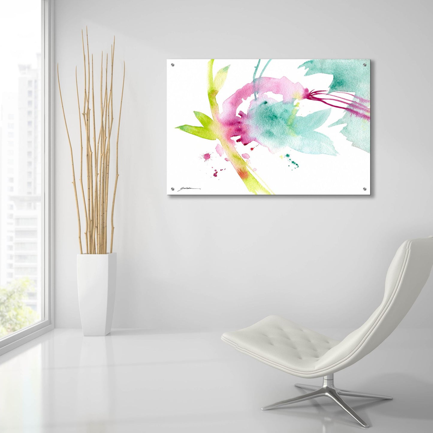 Epic Art 'Spring Forth' by Sheila Golden, Acrylic Glass Wall Art,36x24