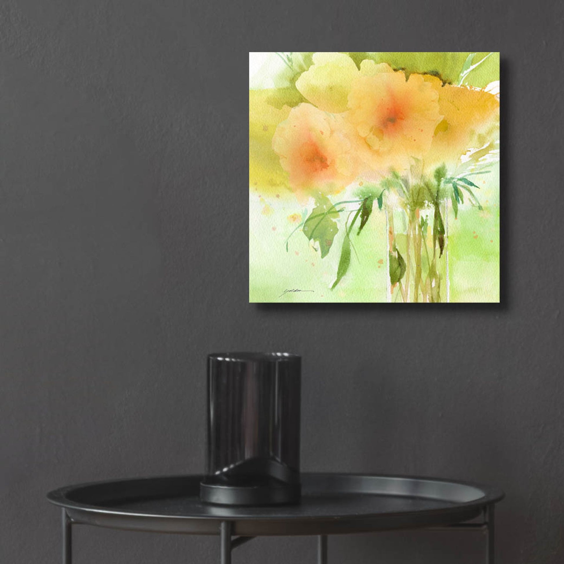 Epic Art 'Verdant Bouquet' by Sheila Golden, Acrylic Glass Wall Art,12x12