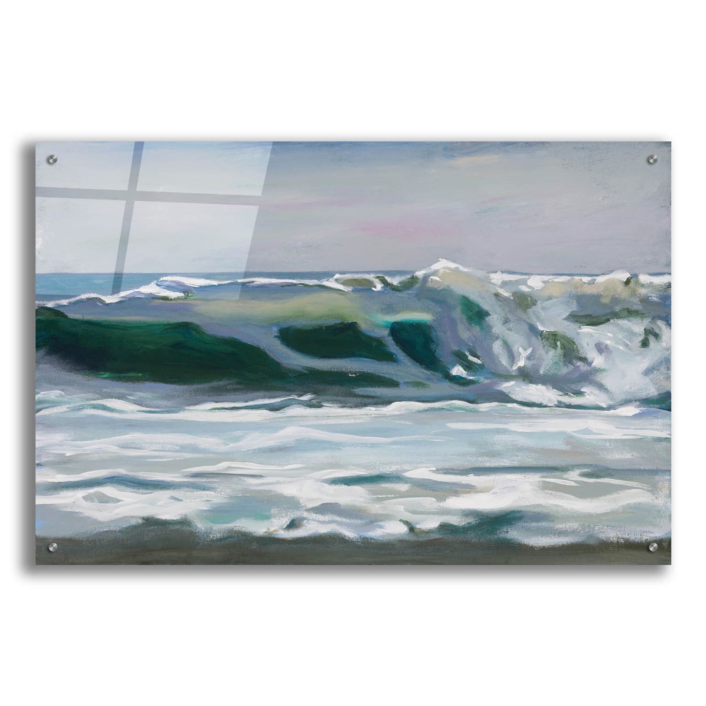 Epic Art 'Shore Break 2' by Stephen Newstedt, Acrylic Glass Wall Art