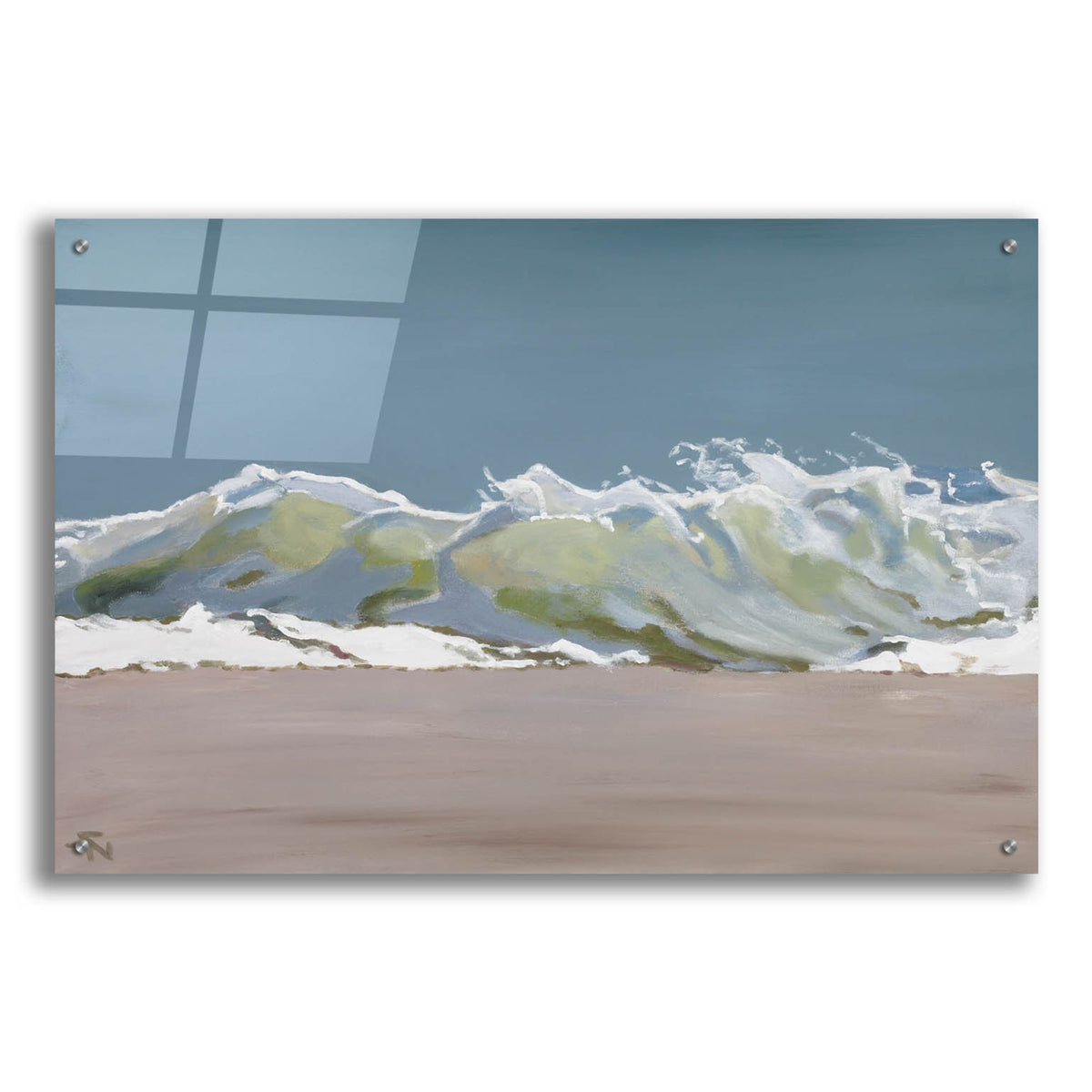 Epic Art 'Shore Break 3' by Stephen Newstedt, Acrylic Glass Wall Art