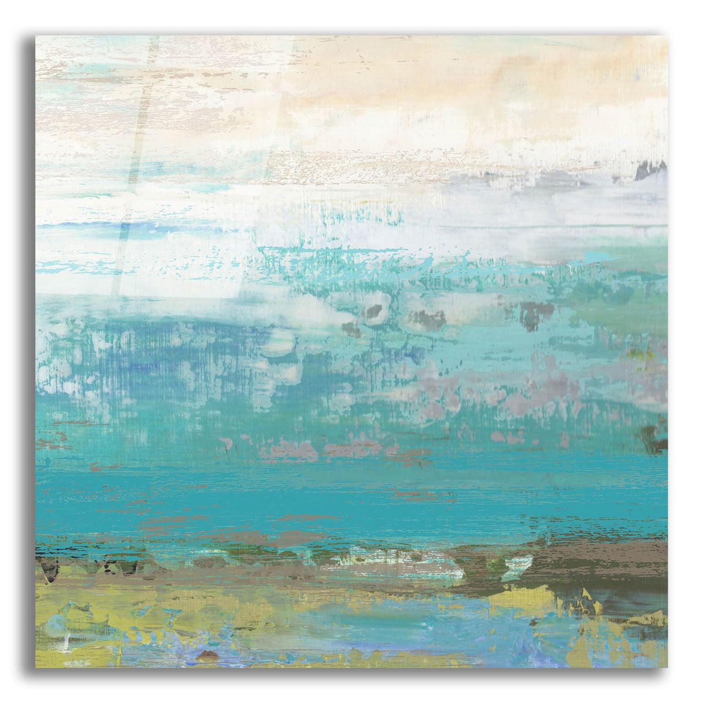 Epic Art 'Beach Wash No 3' by Suzanne Nicoll, Acrylic Glass Wall Art