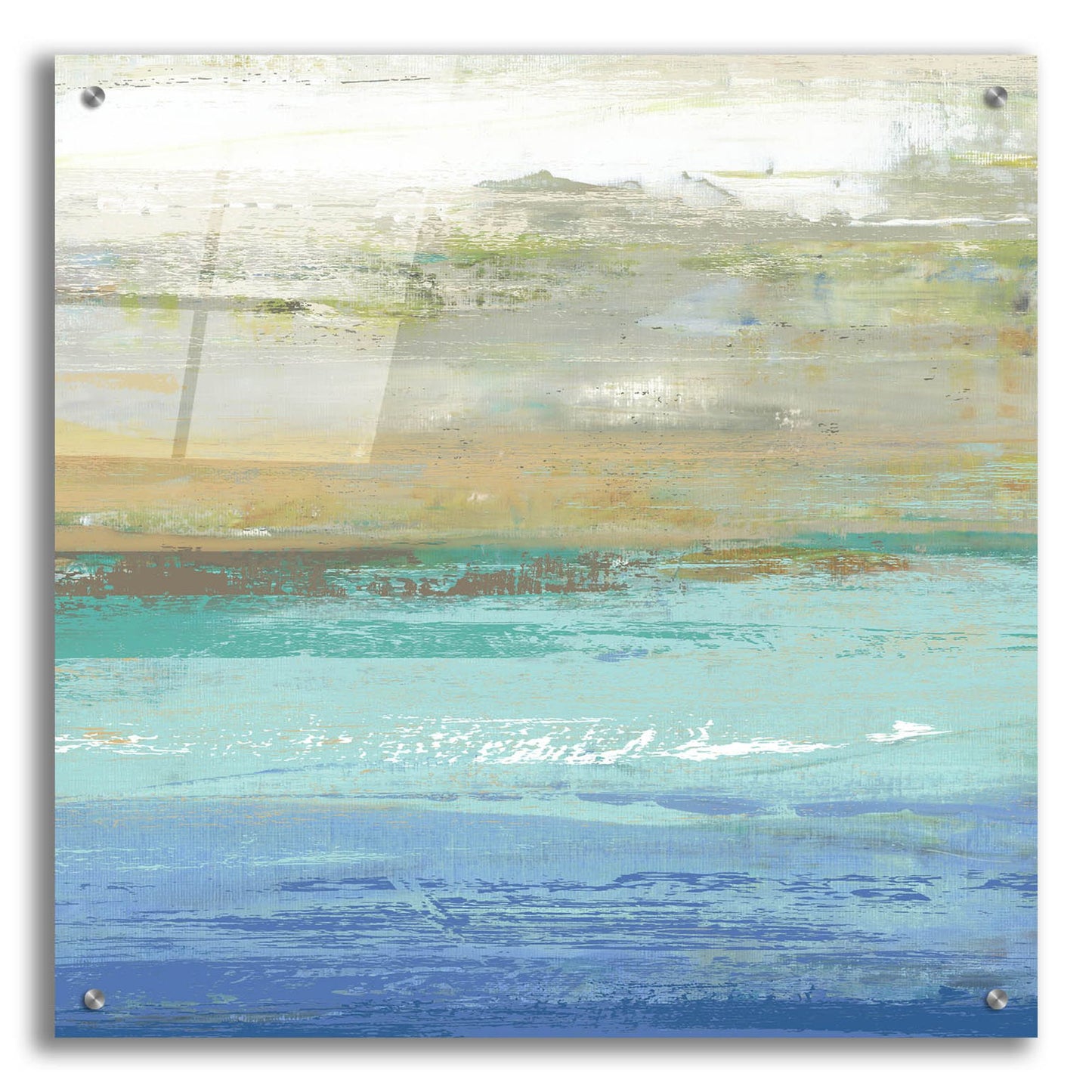 Epic Art 'Beach Wash No 7' by Suzanne Nicoll, Acrylic Glass Wall Art