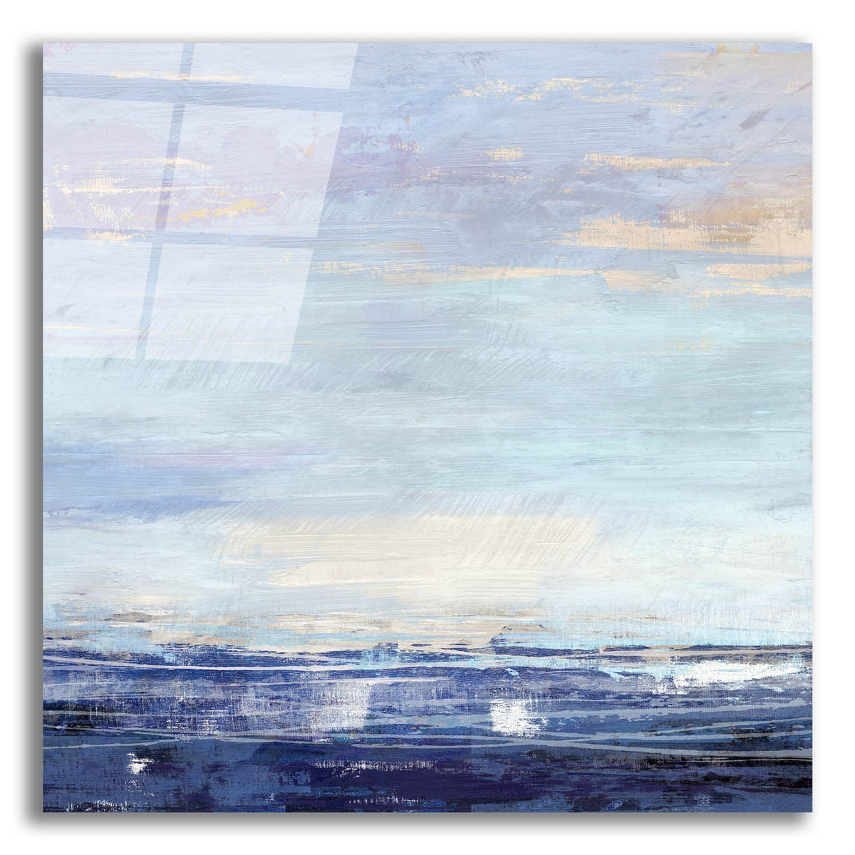 Epic Art 'Blue Wave No 1' by Suzanne Nicoll, Acrylic Glass Wall Art