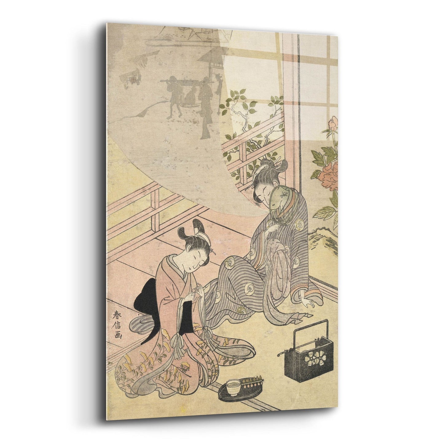 Epic Art 'Courtesan Dreaming' by Suzuki Harunobu, Acrylic Glass Wall Art,12x16