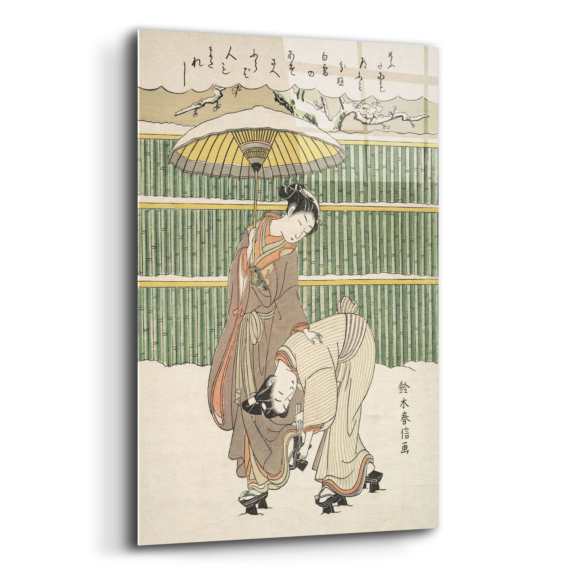 Epic Art 'Untitled' by Suzuki Harunobu, Acrylic Glass Wall Art,12x16