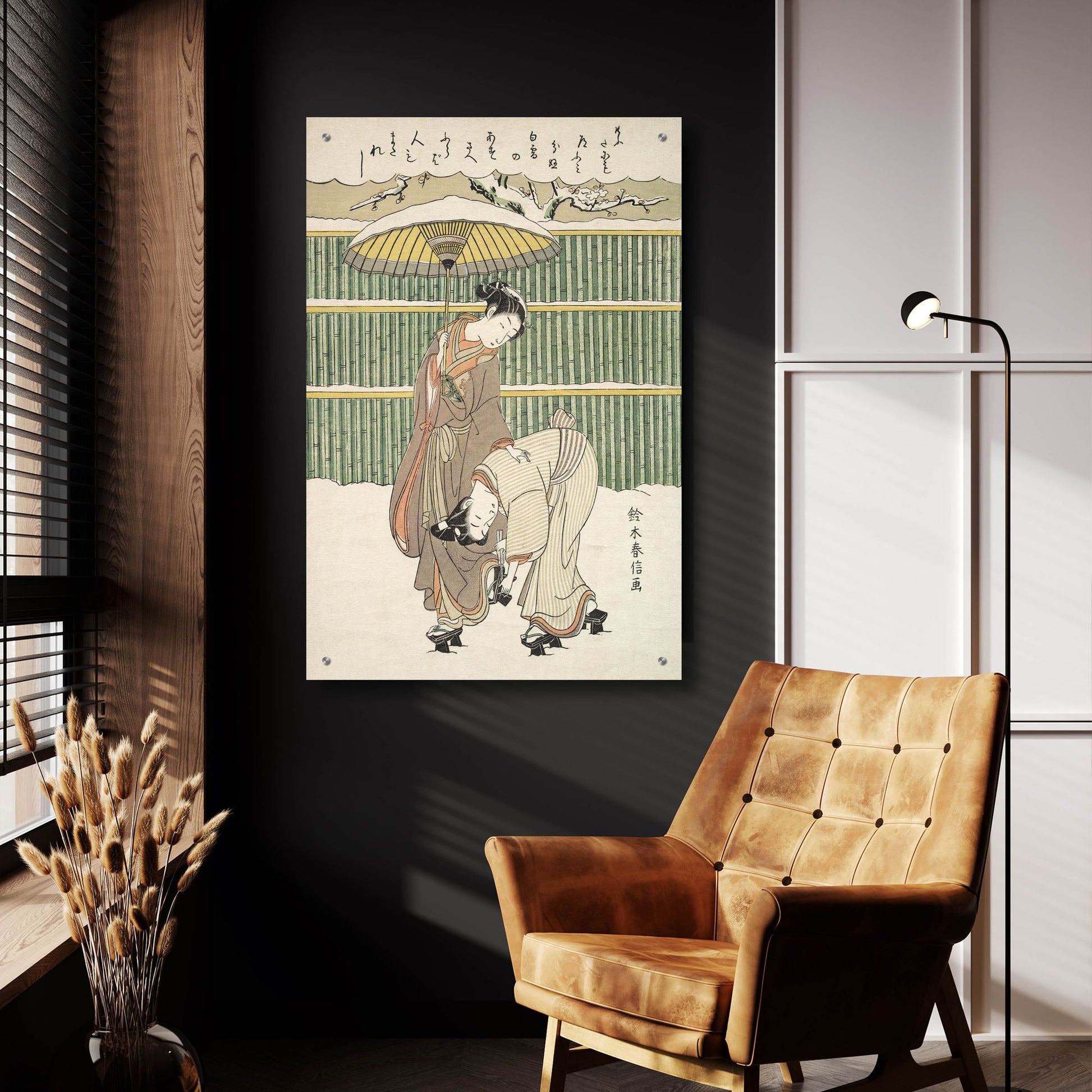 Epic Art 'Untitled' by Suzuki Harunobu, Acrylic Glass Wall Art,24x36