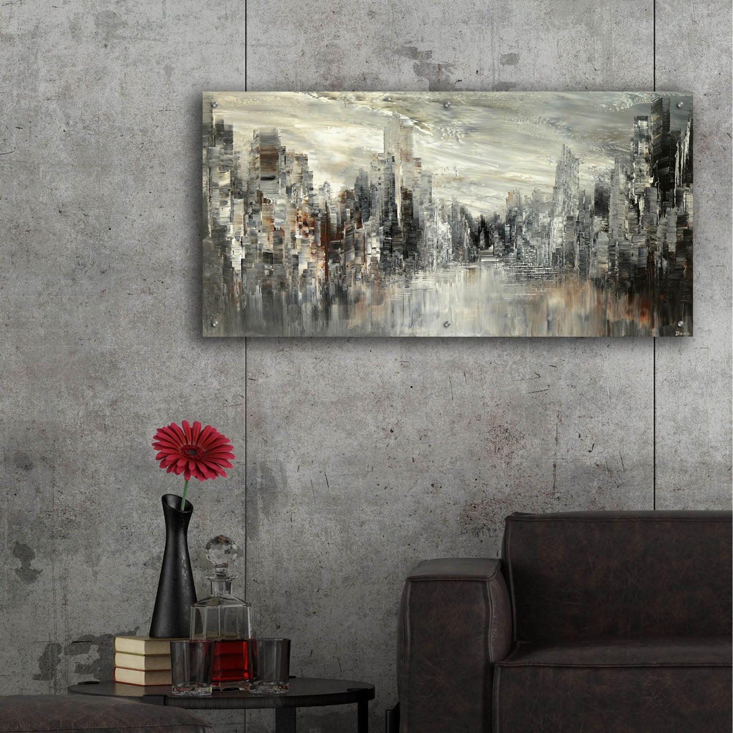 Epic Art 'City Of The Century' by Tatiana Iliina, Acrylic Glass Wall Art,48x24