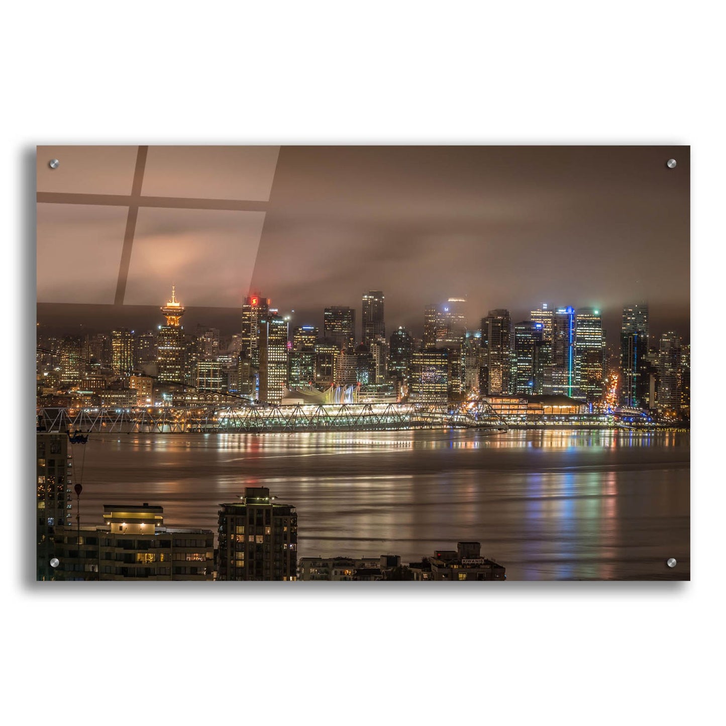 Epic Art 'Vancouver Night' by Tim Oldford, Acrylic Glass Wall Art