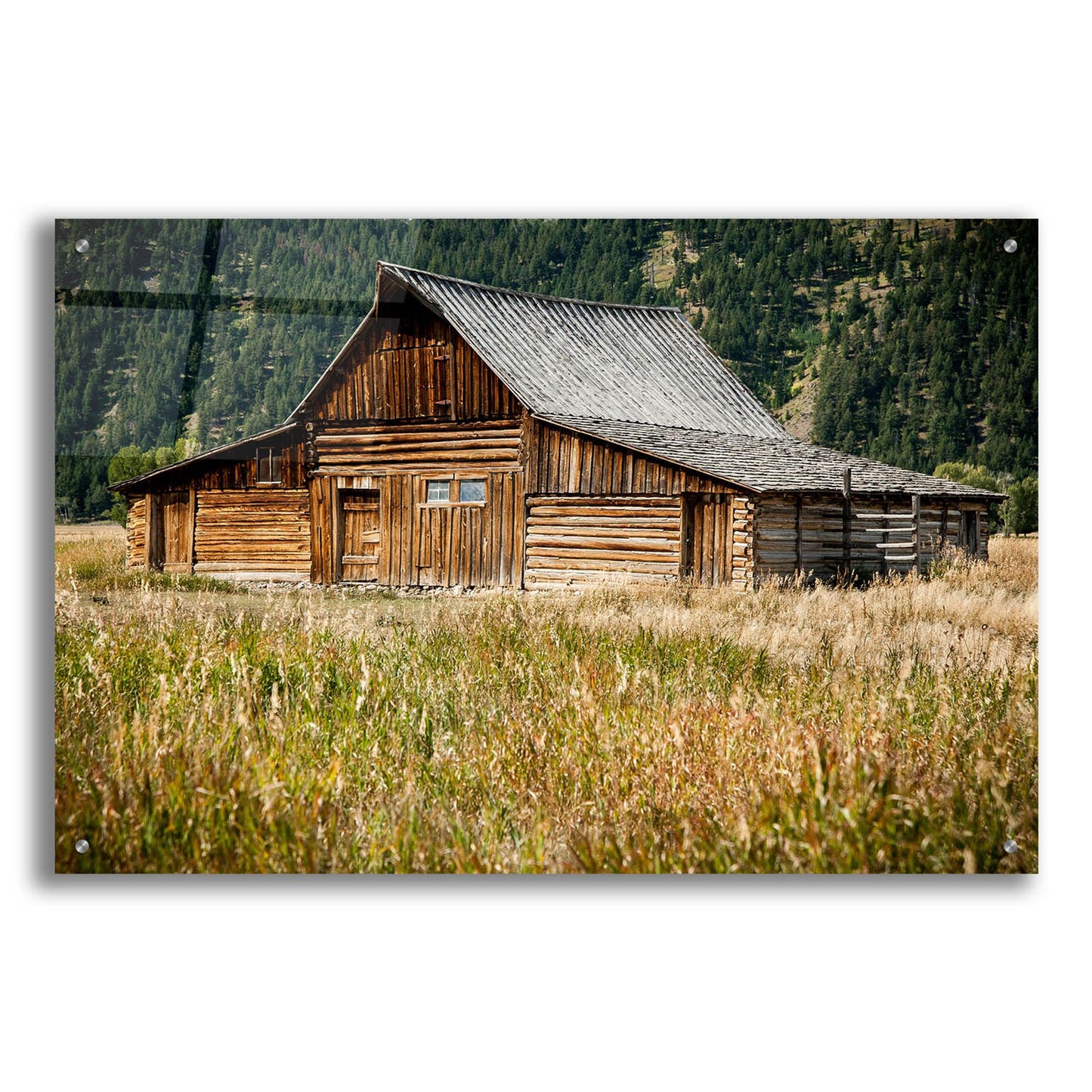 Epic Art 'Teton Barn' by Tim Oldford, Acrylic Glass Wall Art