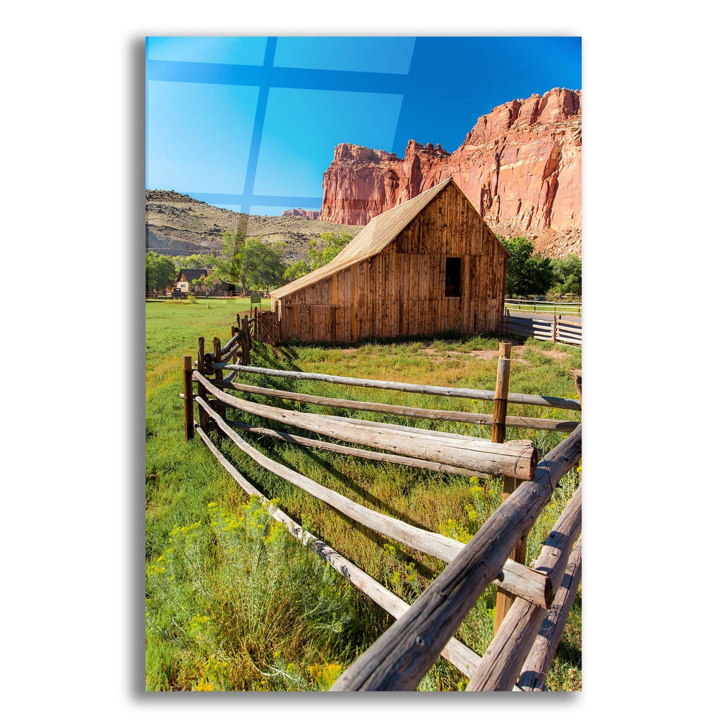 Epic Art 'Utah Barn' by Tim Oldford, Acrylic Glass Wall Art