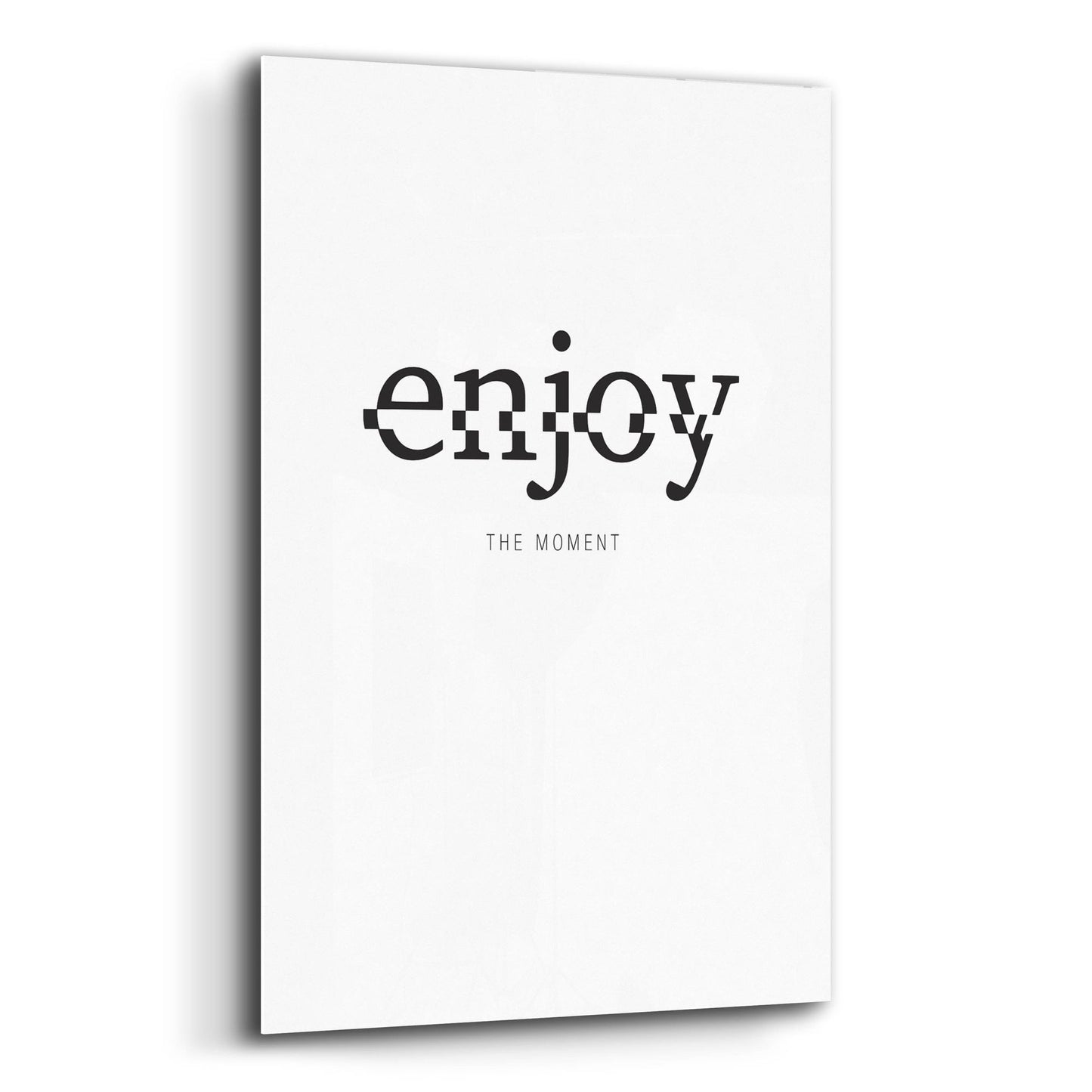 Epic Art 'Enjoy' by Typelike, Acrylic Glass Wall Art,12x16