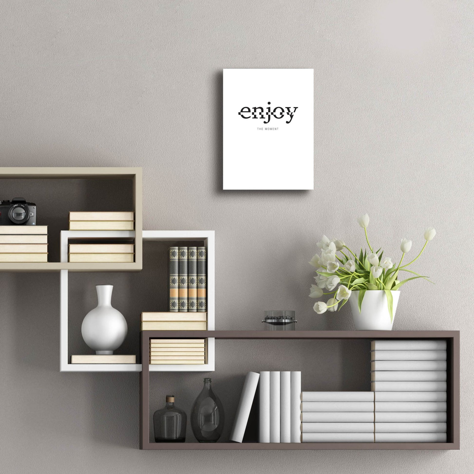 Epic Art 'Enjoy' by Typelike, Acrylic Glass Wall Art,12x16