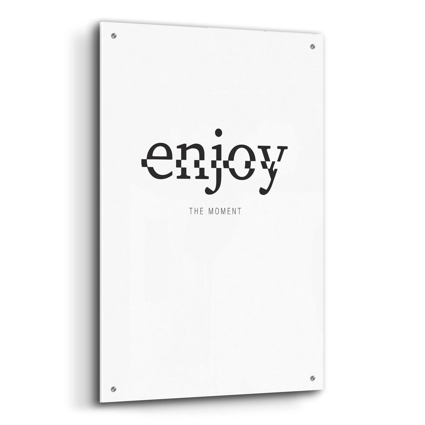 Epic Art 'Enjoy' by Typelike, Acrylic Glass Wall Art,24x36