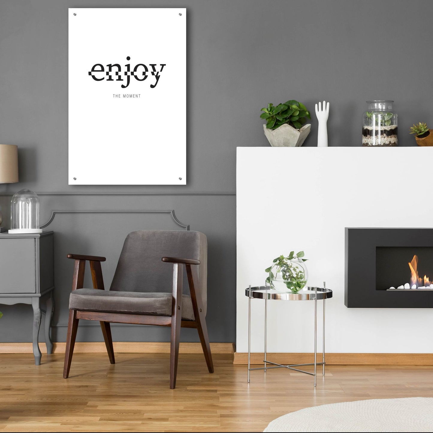 Epic Art 'Enjoy' by Typelike, Acrylic Glass Wall Art,24x36