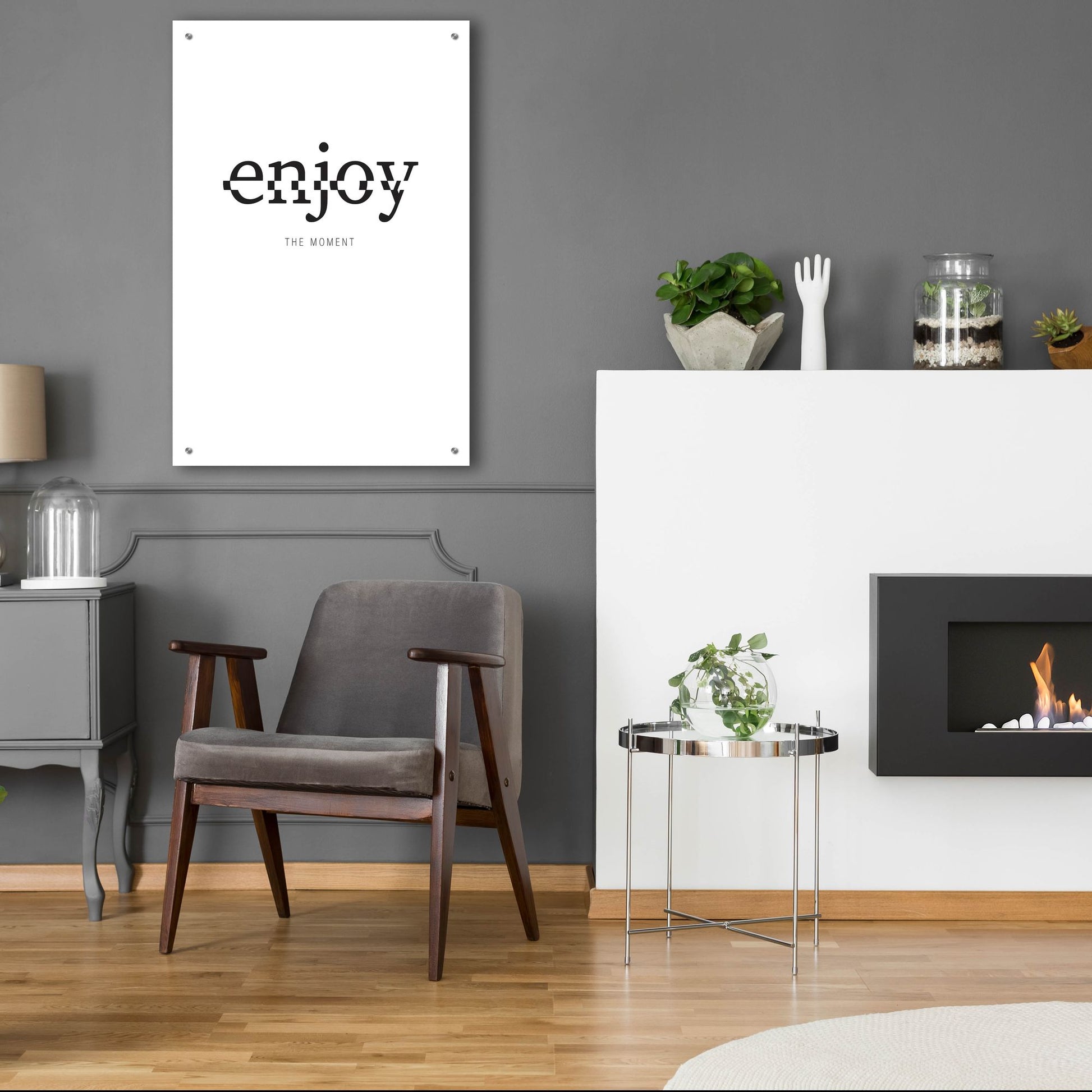 Epic Art 'Enjoy' by Typelike, Acrylic Glass Wall Art,24x36