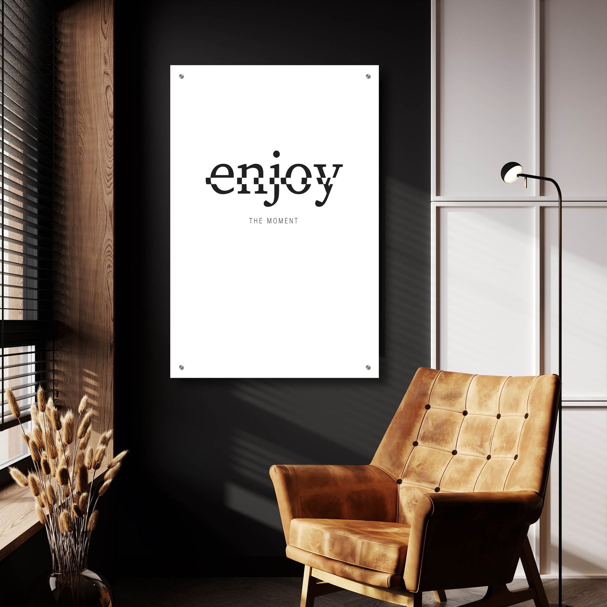 Epic Art 'Enjoy' by Typelike, Acrylic Glass Wall Art,24x36