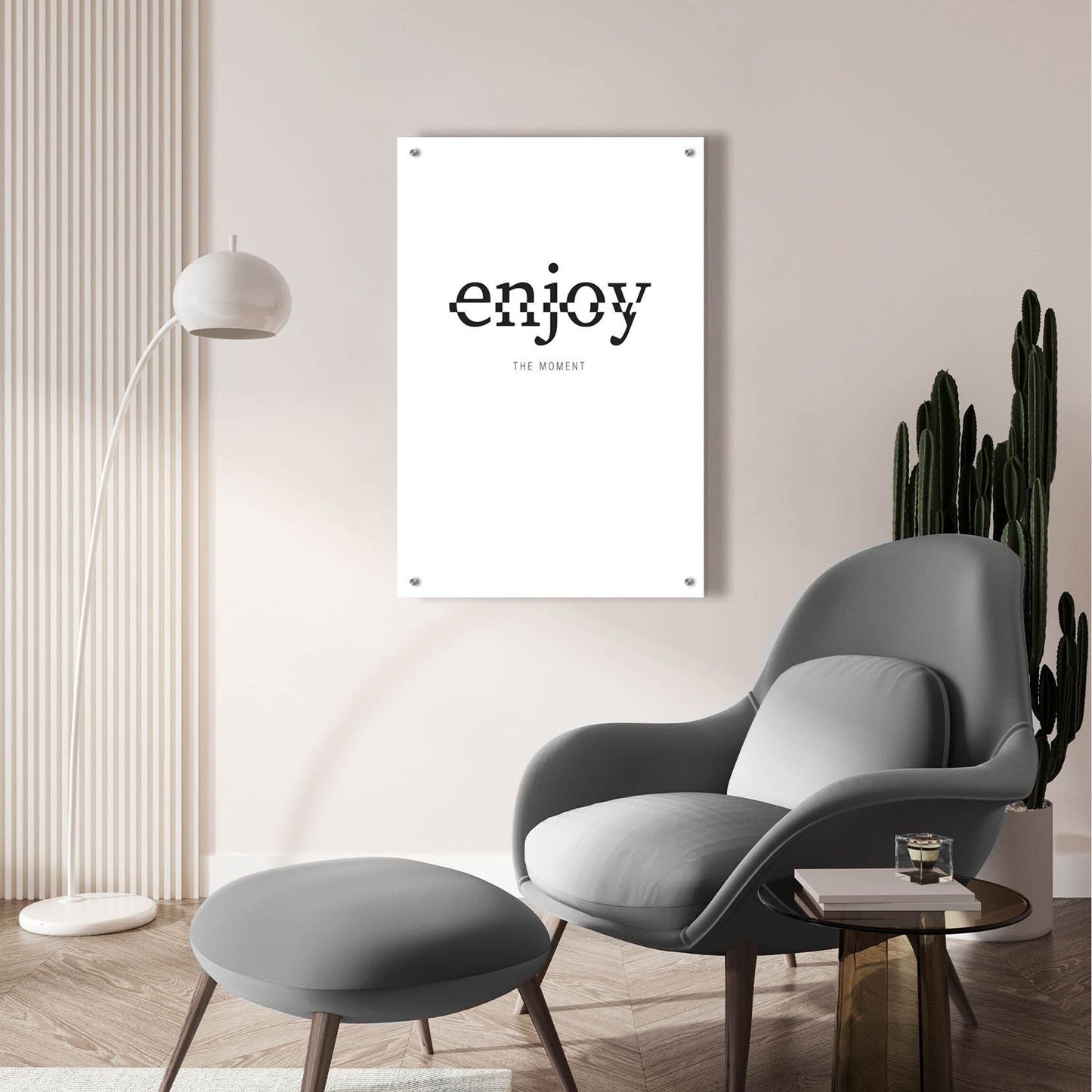 Epic Art 'Enjoy' by Typelike, Acrylic Glass Wall Art,24x36