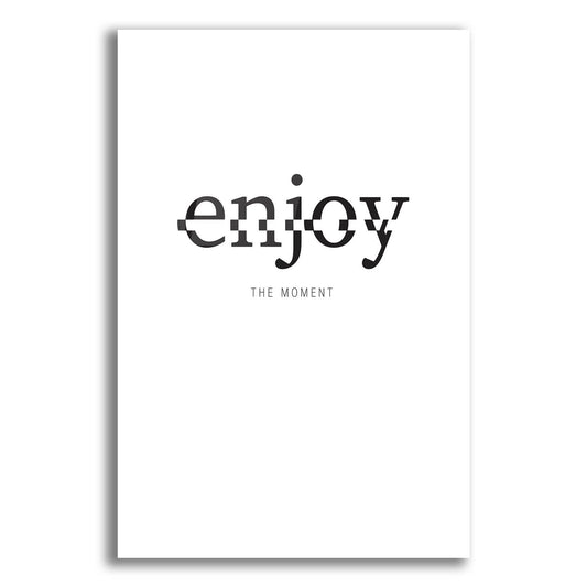 Epic Art 'Enjoy' by Typelike, Acrylic Glass Wall Art