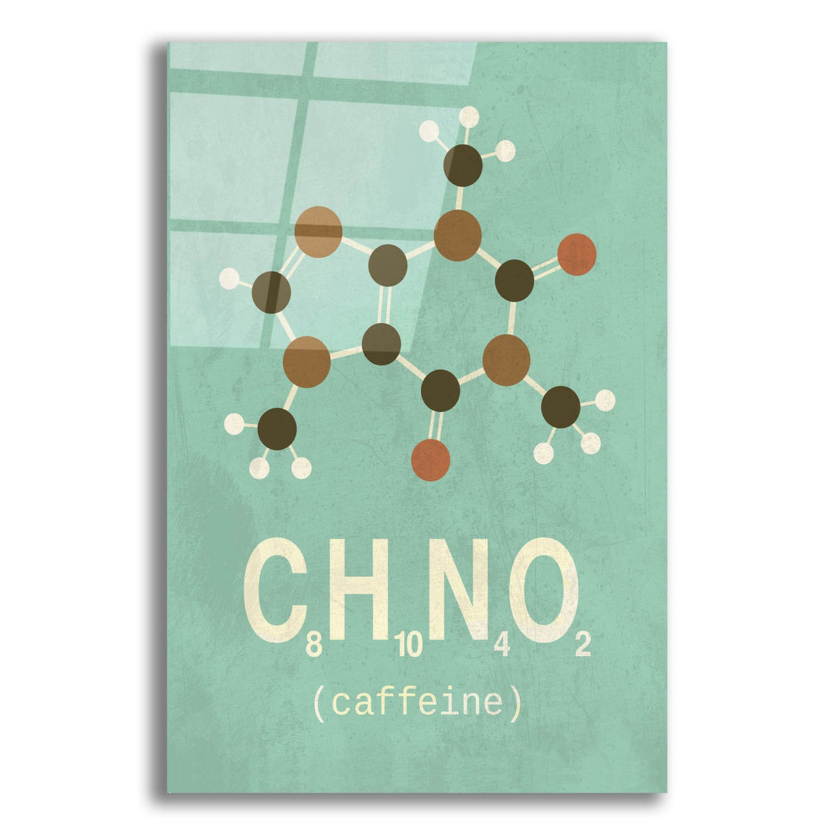 Epic Art 'Molecule Caffeine' by Typelike, Acrylic Glass Wall Art