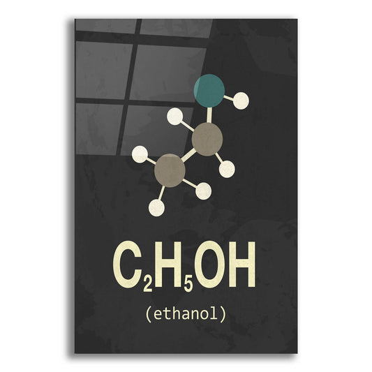 Epic Art 'Molecule Ethanol' by Typelike, Acrylic Glass Wall Art
