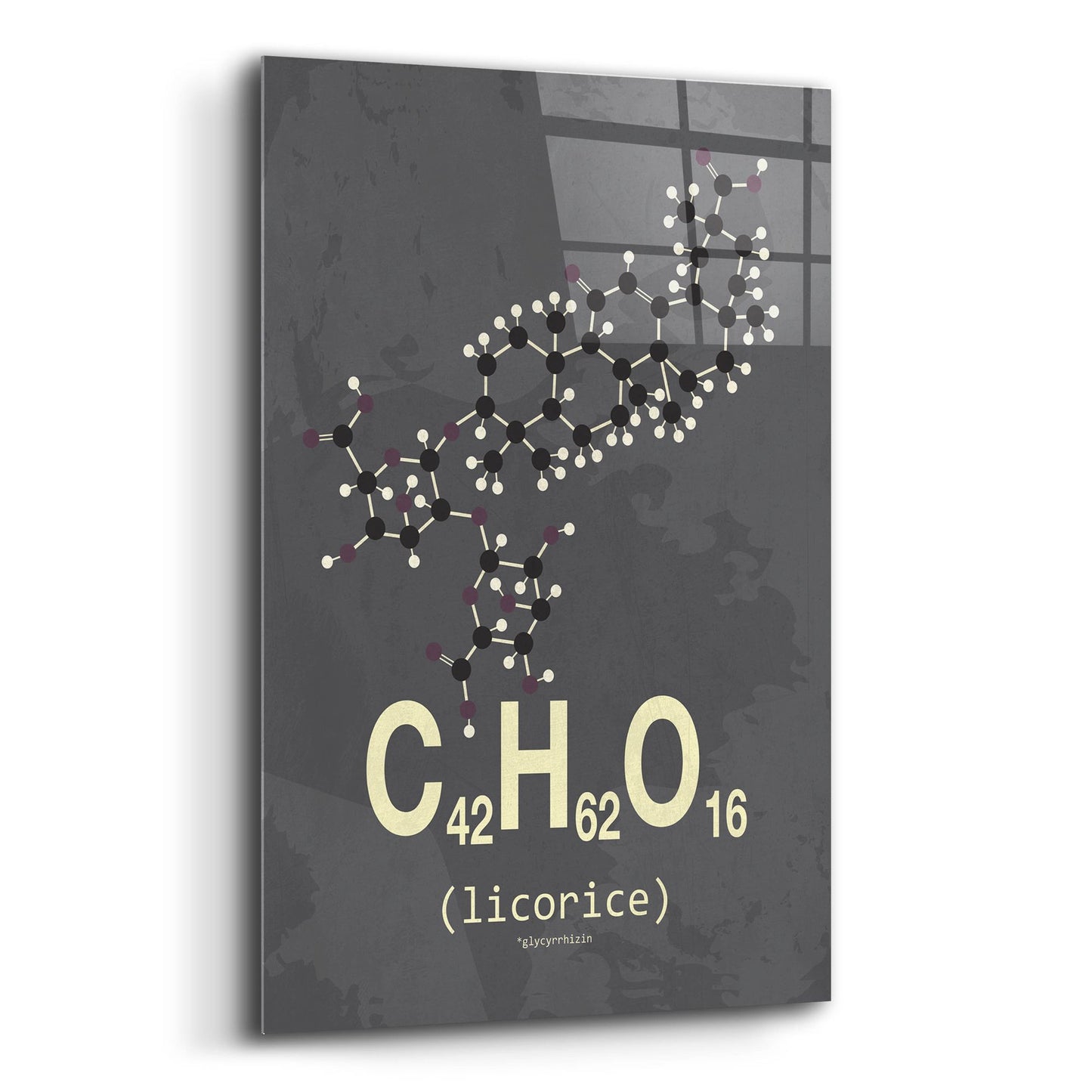 Epic Art 'Molecule Licorice' by Typelike, Acrylic Glass Wall Art,12x16