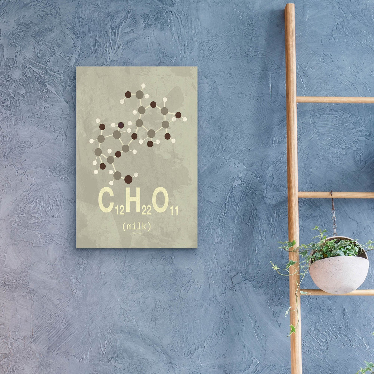 Epic Art 'Molecule Milk' by Typelike, Acrylic Glass Wall Art,16x24